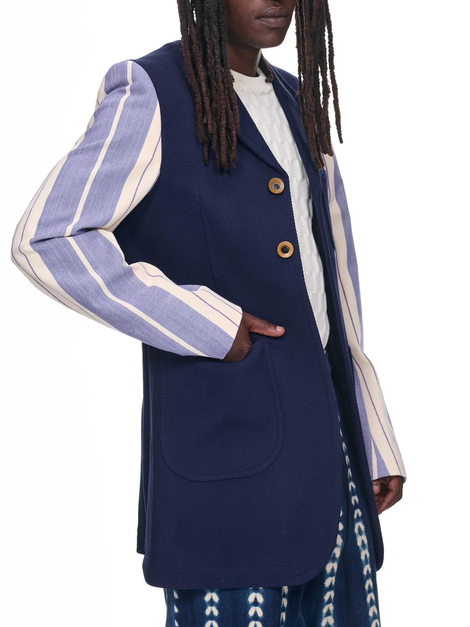 Ibrahim Blazer (MS23JA04-WO03-599-NAVY) sold by lorenzo product image thumbnail 5