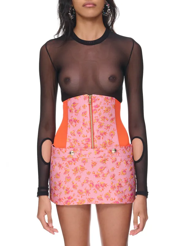 Foam Corset Skirt (1K01000F-W00G9-SW-G411-PINK) made by Vivienne Westwood