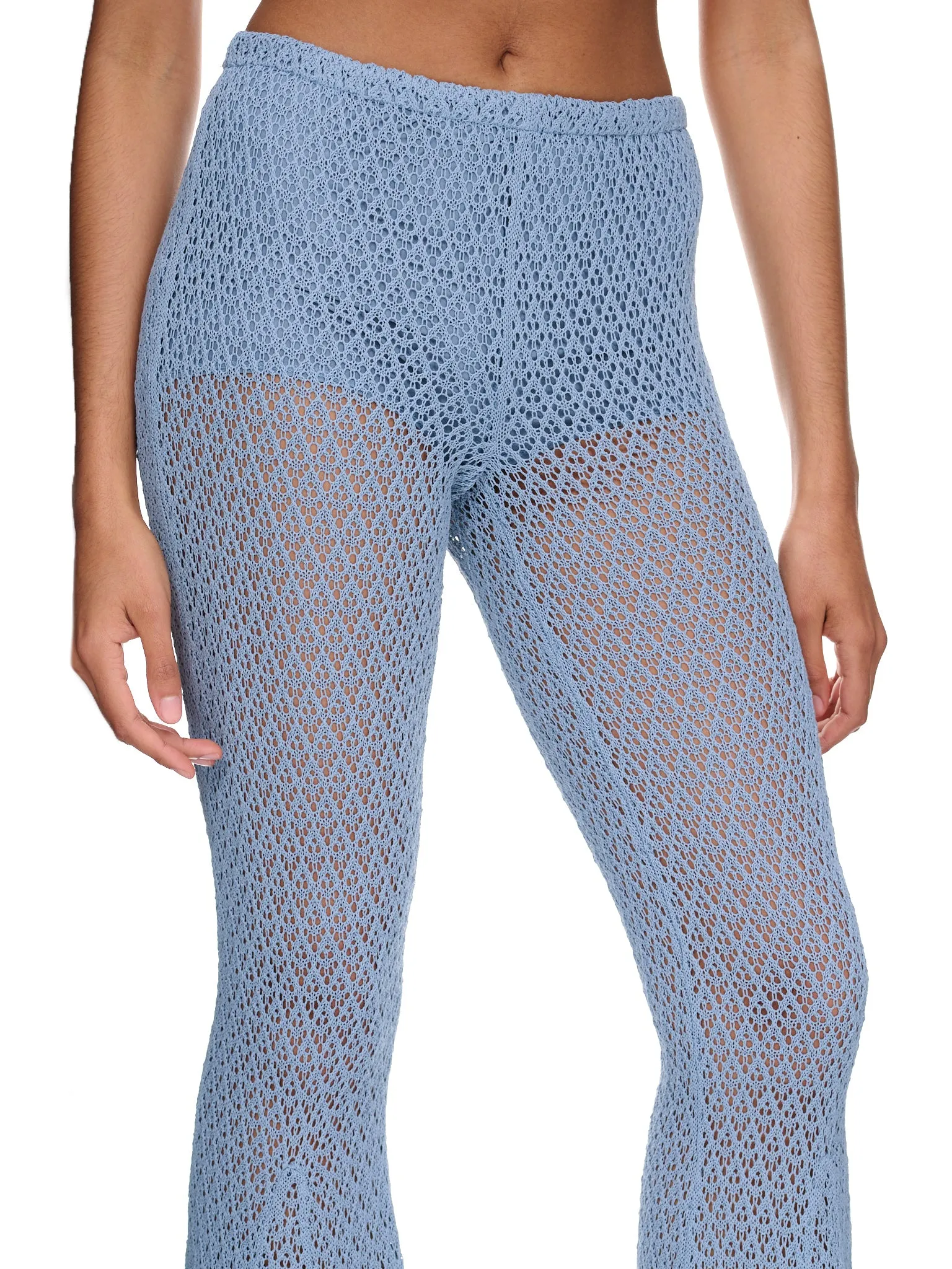 Crochet Flared Pants (4P002A-N0946-TICINO) sold by lorenzo product image thumbnail 4