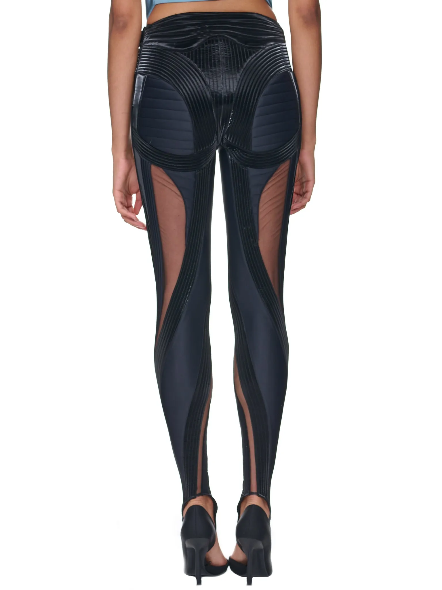 Quilted Illusion Leggings (1PA0385842-B1999-BLACK-BIMATER) sold by lorenzo product image thumbnail 3