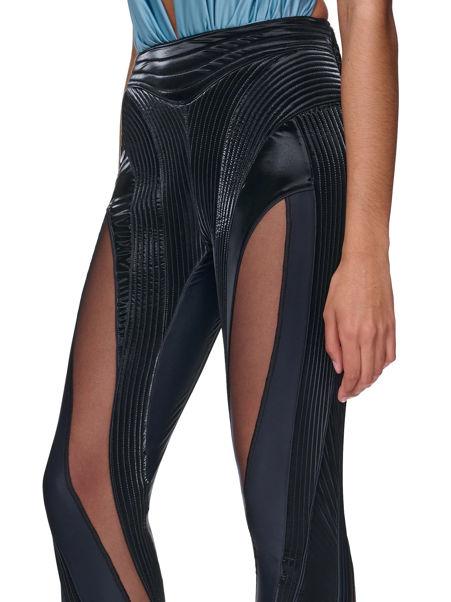 Quilted Illusion Leggings (1PA0385842-B1999-BLACK-BIMATER) sold by lorenzo product image thumbnail 4