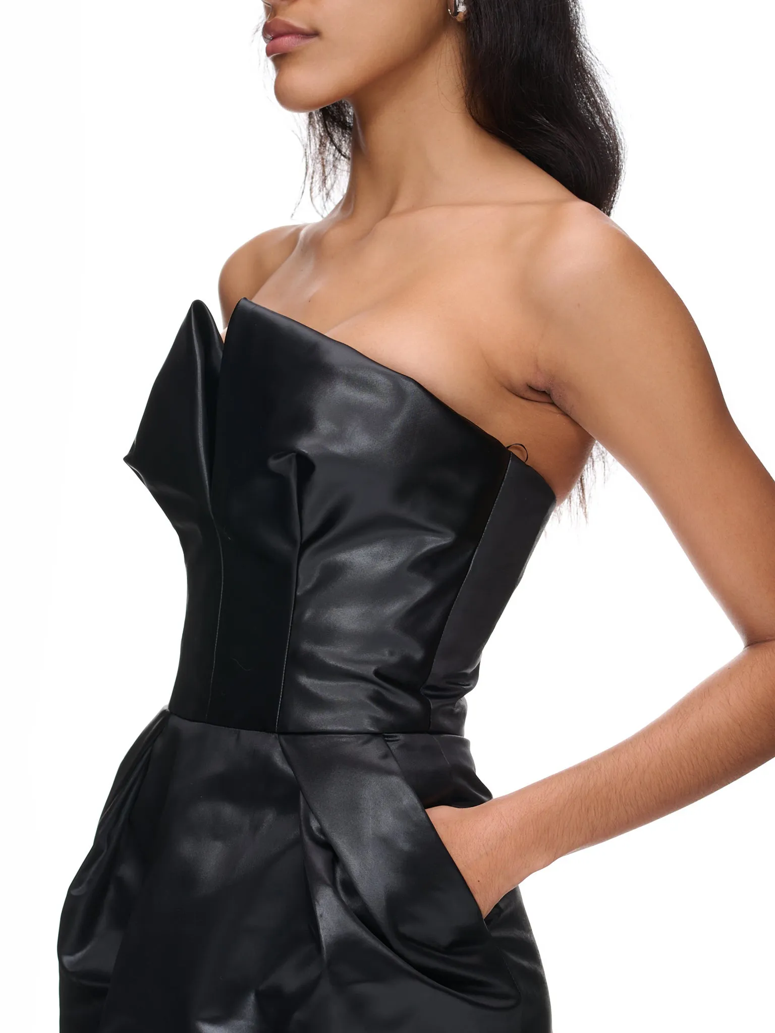 Slit Dress (S51DD0001-S60532-900-BLACK) sold by lorenzo product image thumbnail 5