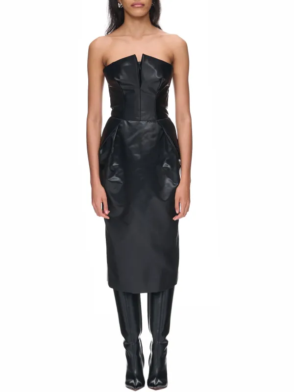 Slit Dress (S51DD0001-S60532-900-BLACK) sold by lorenzo