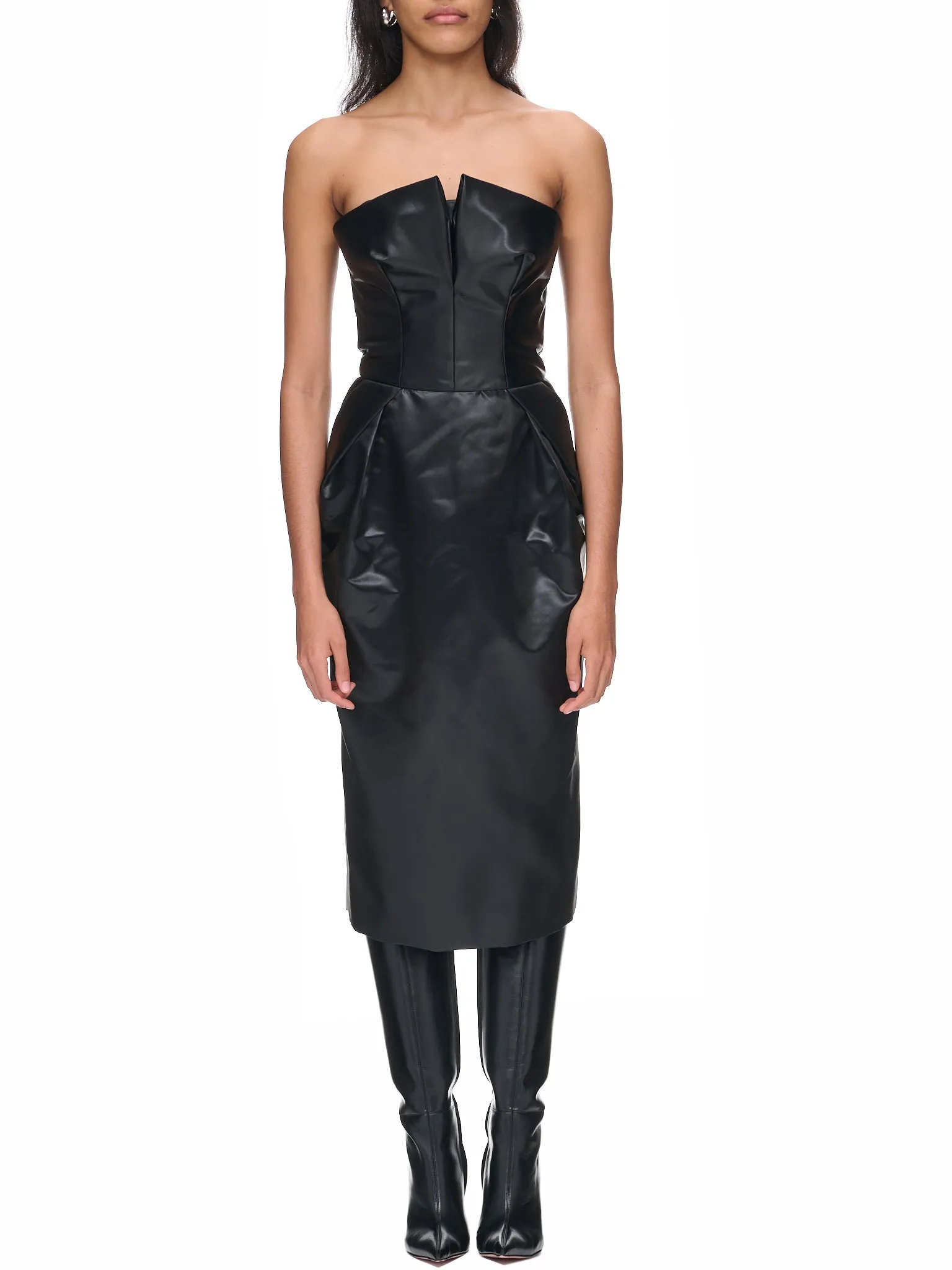 Slit Dress (S51DD0001-S60532-900-BLACK) sold by lorenzo