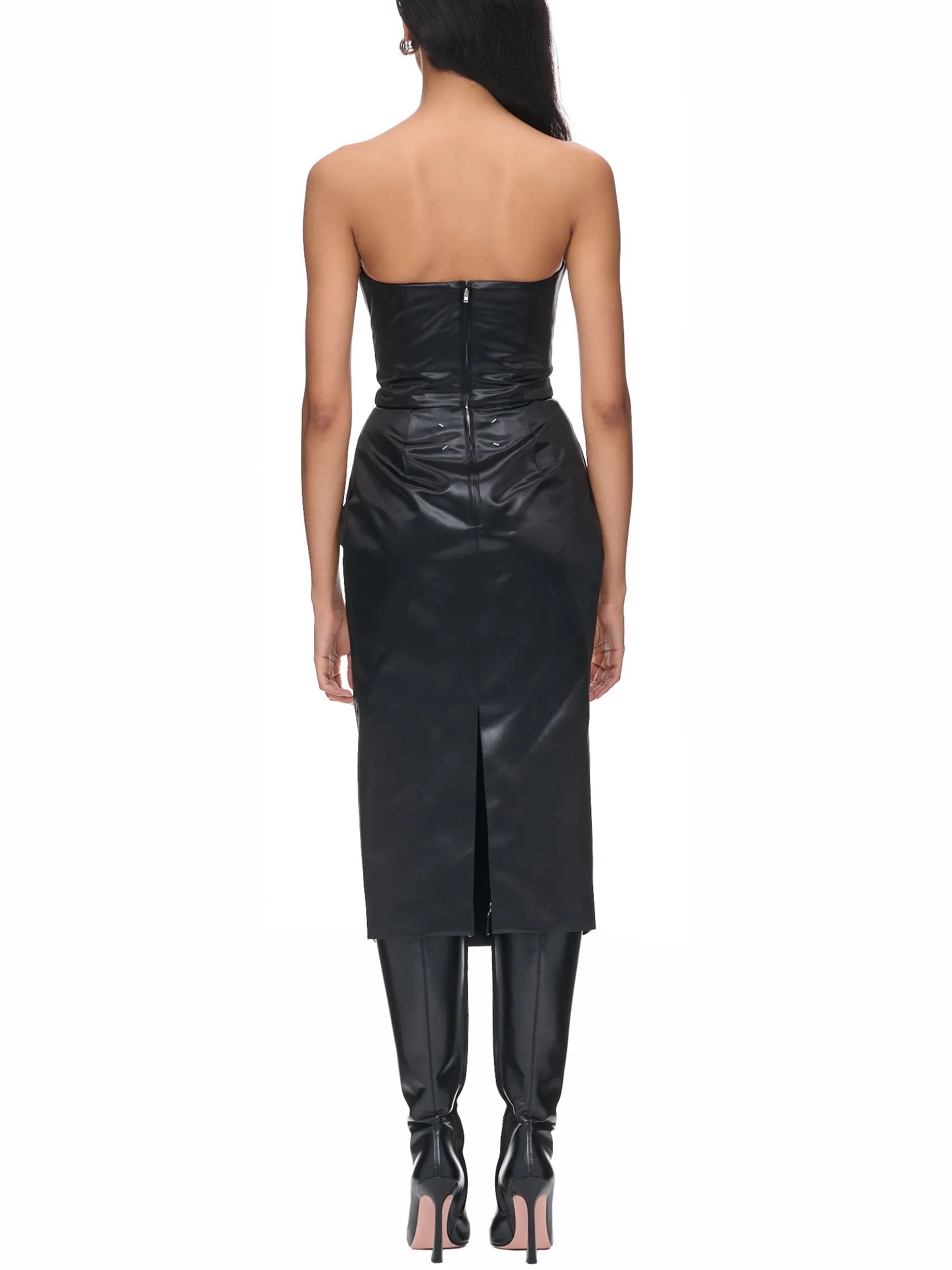 Slit Dress (S51DD0001-S60532-900-BLACK) sold by lorenzo product image thumbnail 3