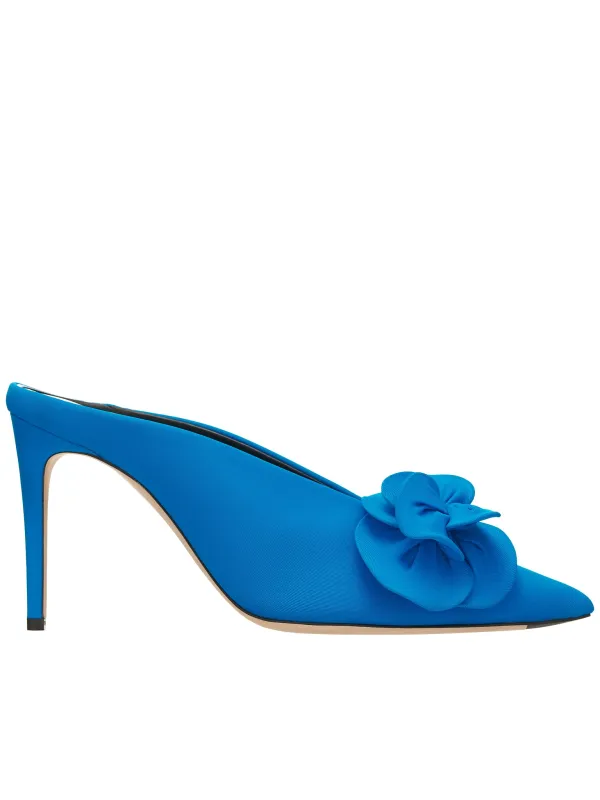 Flower Lycra Heels (BE40055A-17182-LYCRA-711-COBAL) sold by lorenzo