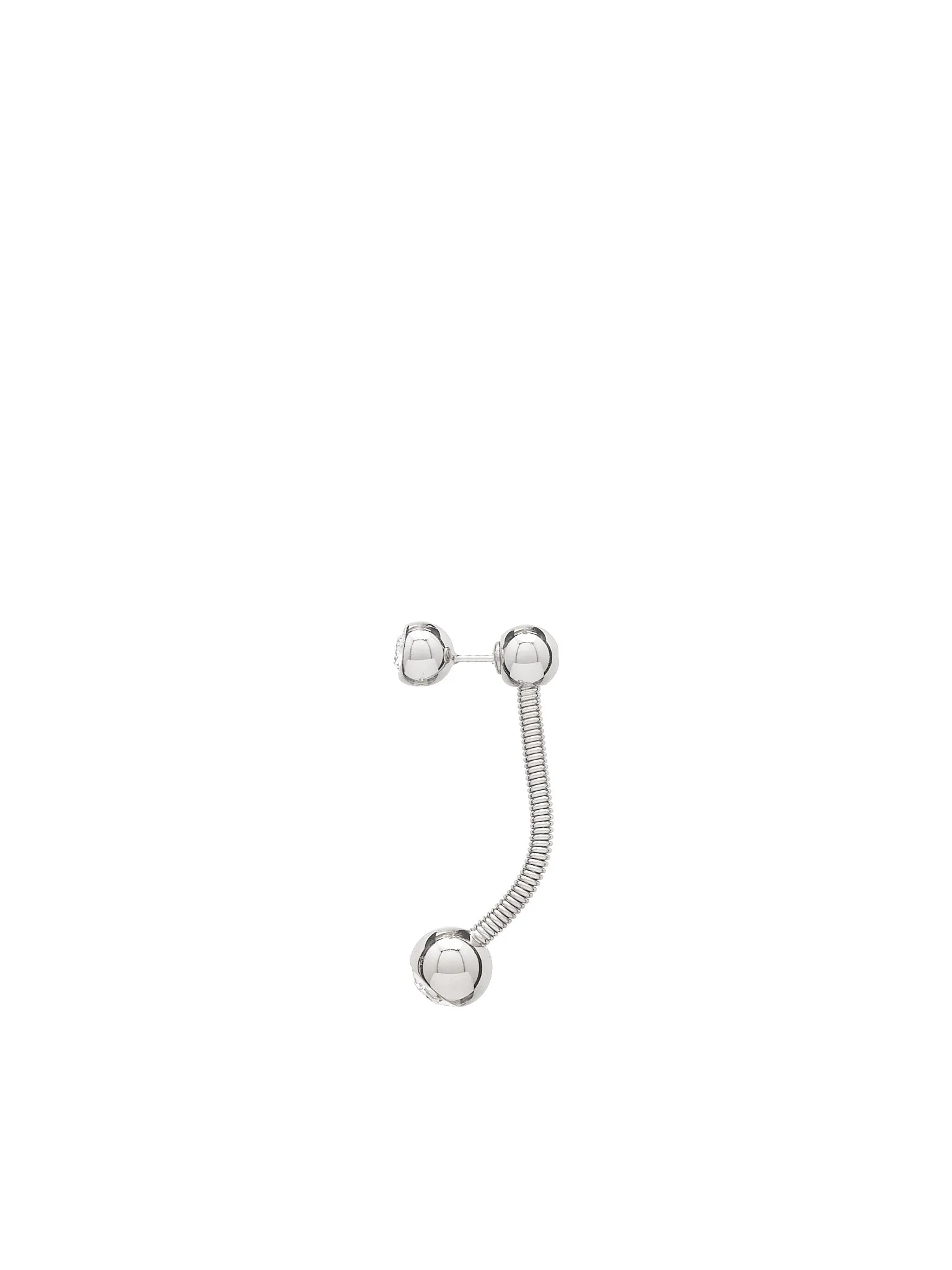 Flex Earring (JW11-SILVER-WHITE) sold by lorenzo product image thumbnail 3