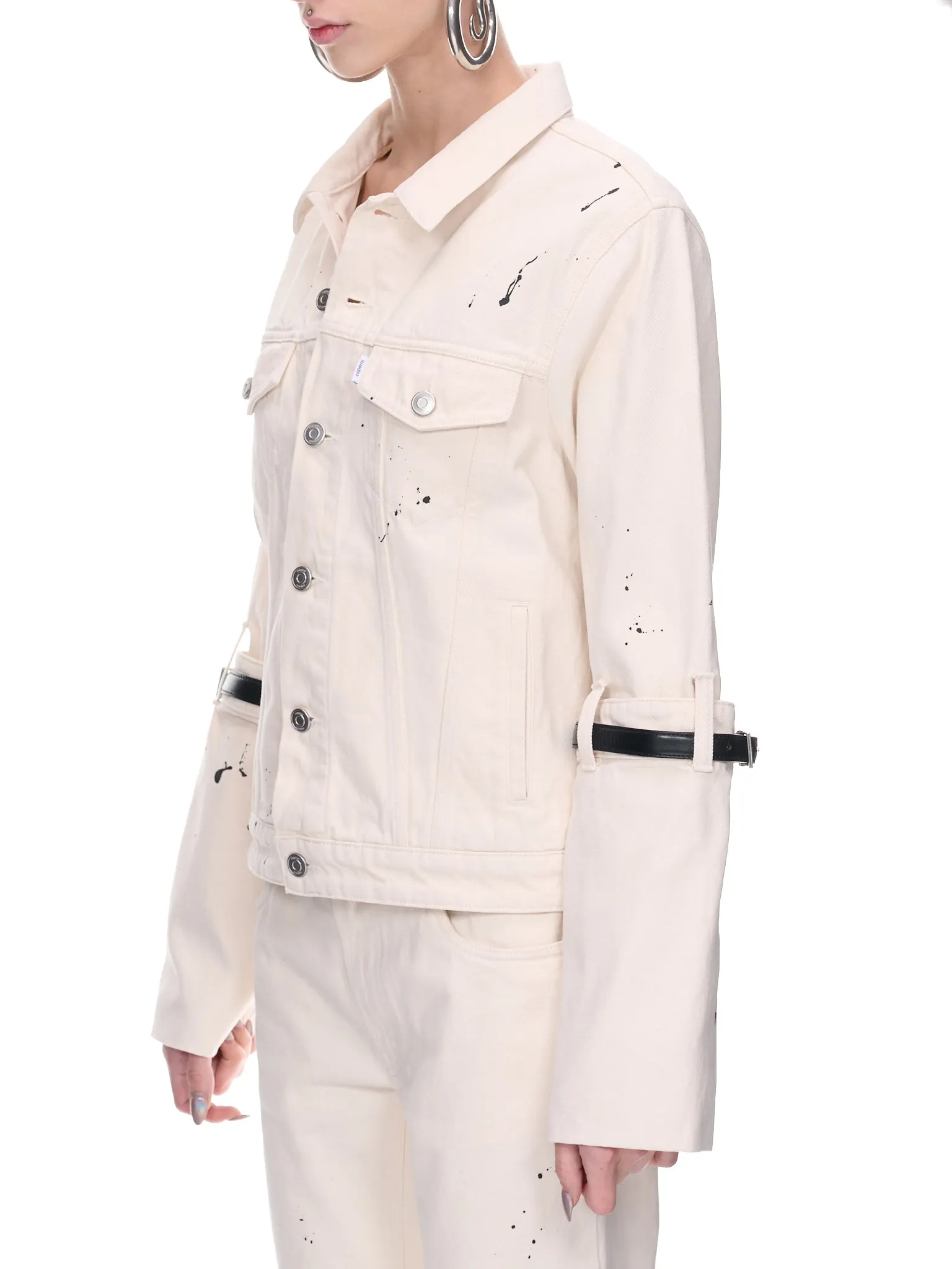 Hybrid Denim Jacket (COPBL10246-WHITE) sold by lorenzo product image thumbnail 2
