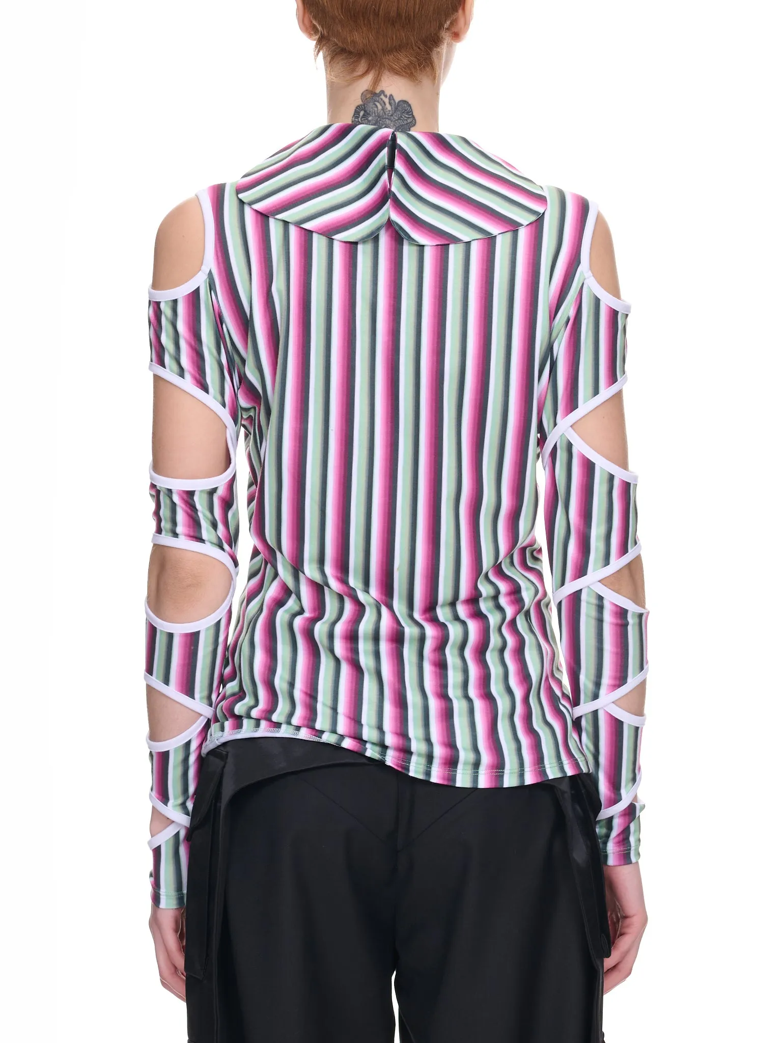 Rattler Stripe Polo (2164-RATTLER-PINK-STRIPE-MULTI) sold by lorenzo product image thumbnail 3