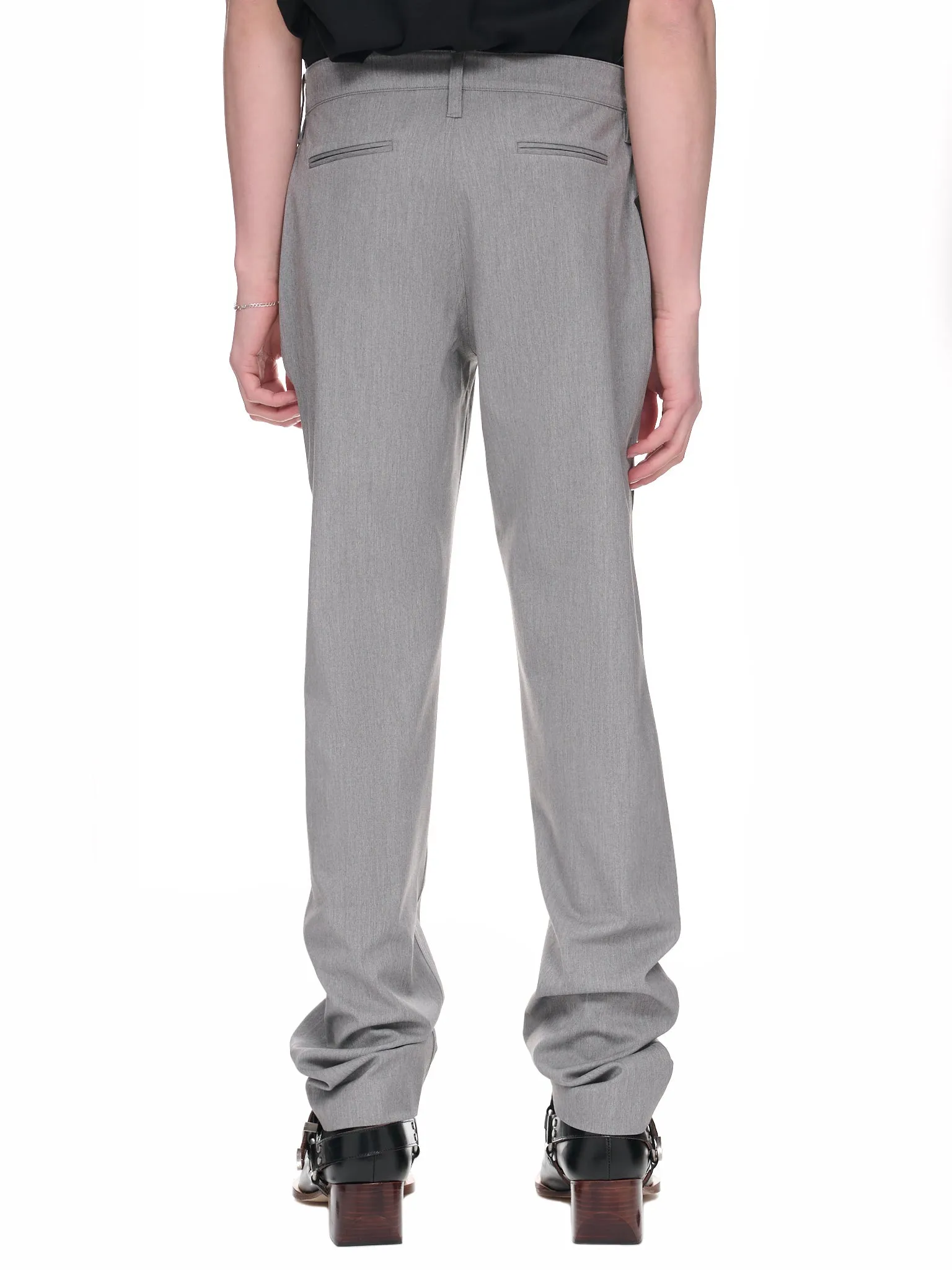 Pleated Wool Pants (JTK-T09-GREY sold by lorenzo product image thumbnail 3