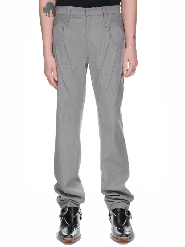 Pleated Wool Pants (JTK-T09-GREY sold by lorenzo