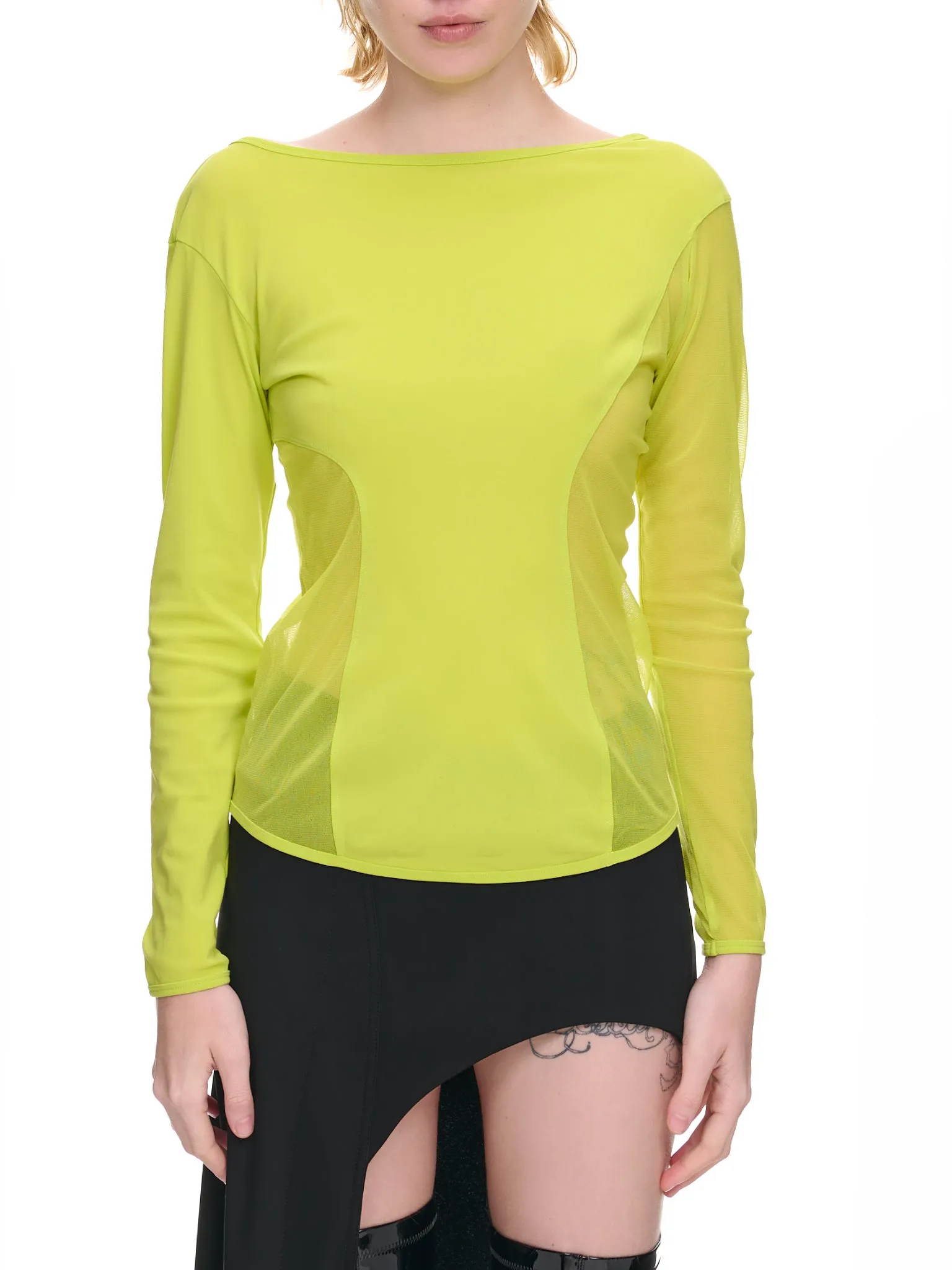 Figure Mesh Top (IM36JK701-52-YELLOW) sold by lorenzo