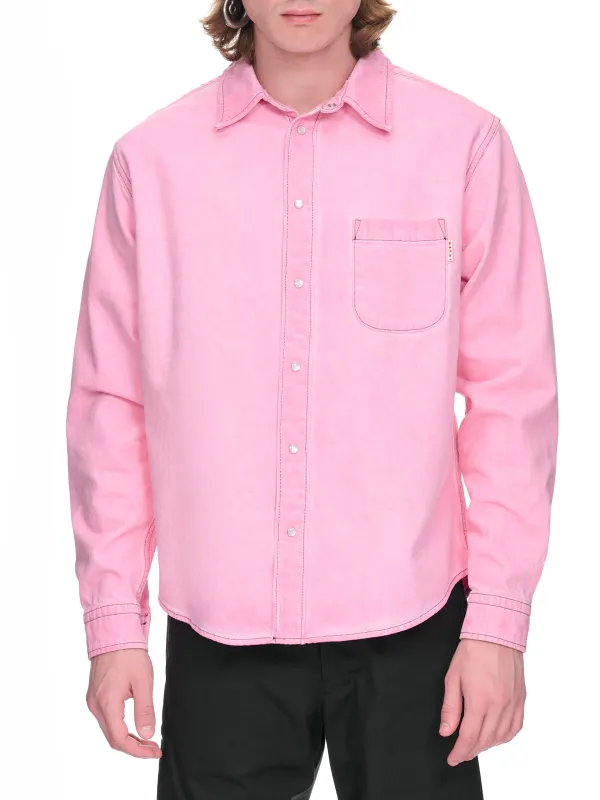 Drill Shirt (CUJU0015A0-USCU86-PINK-CANDY) sold by lorenzo
