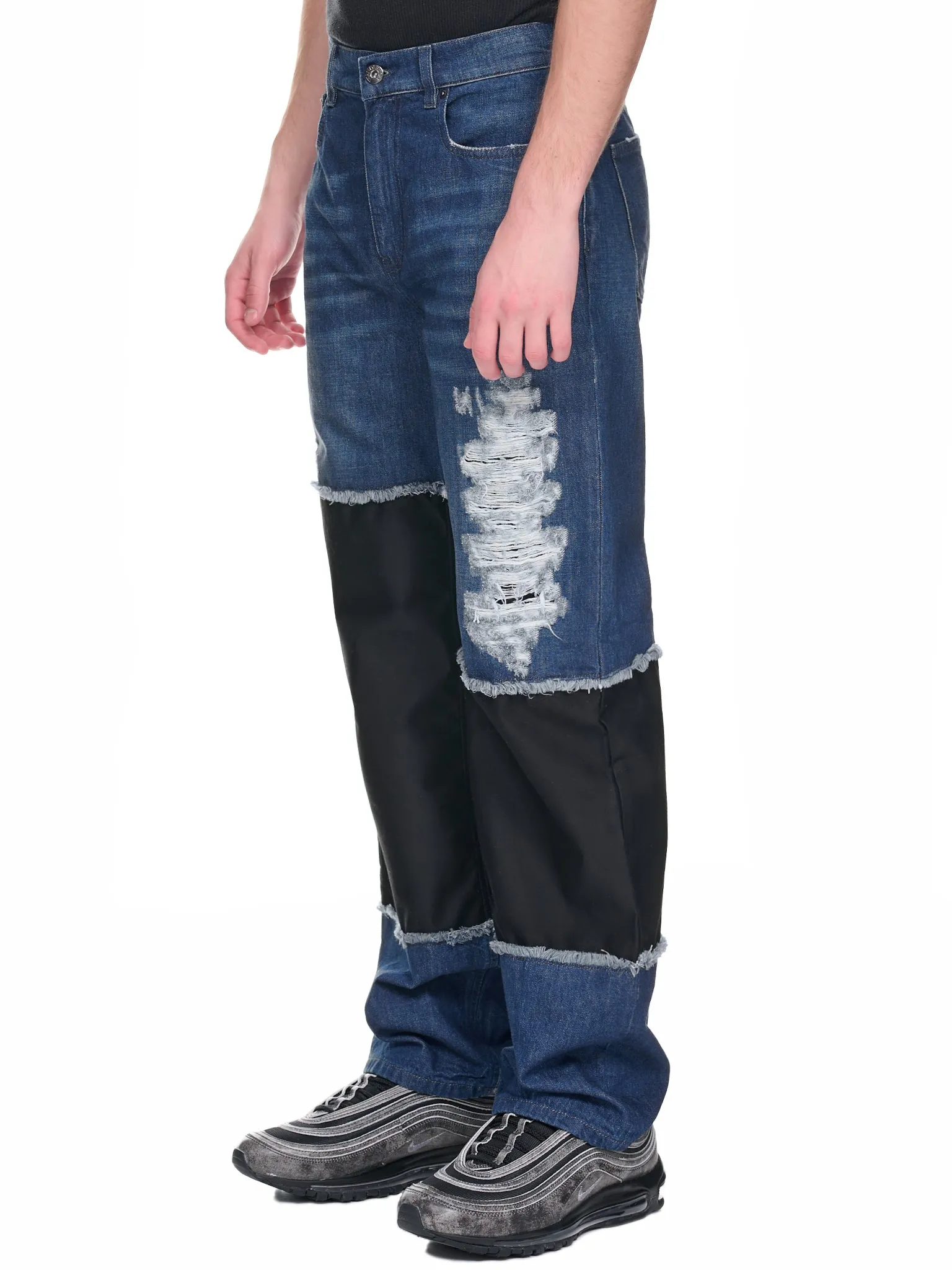 Distressed Denim Pants (DT0055-PG1164-738-DARK-BLUE) sold by lorenzo product image thumbnail 2