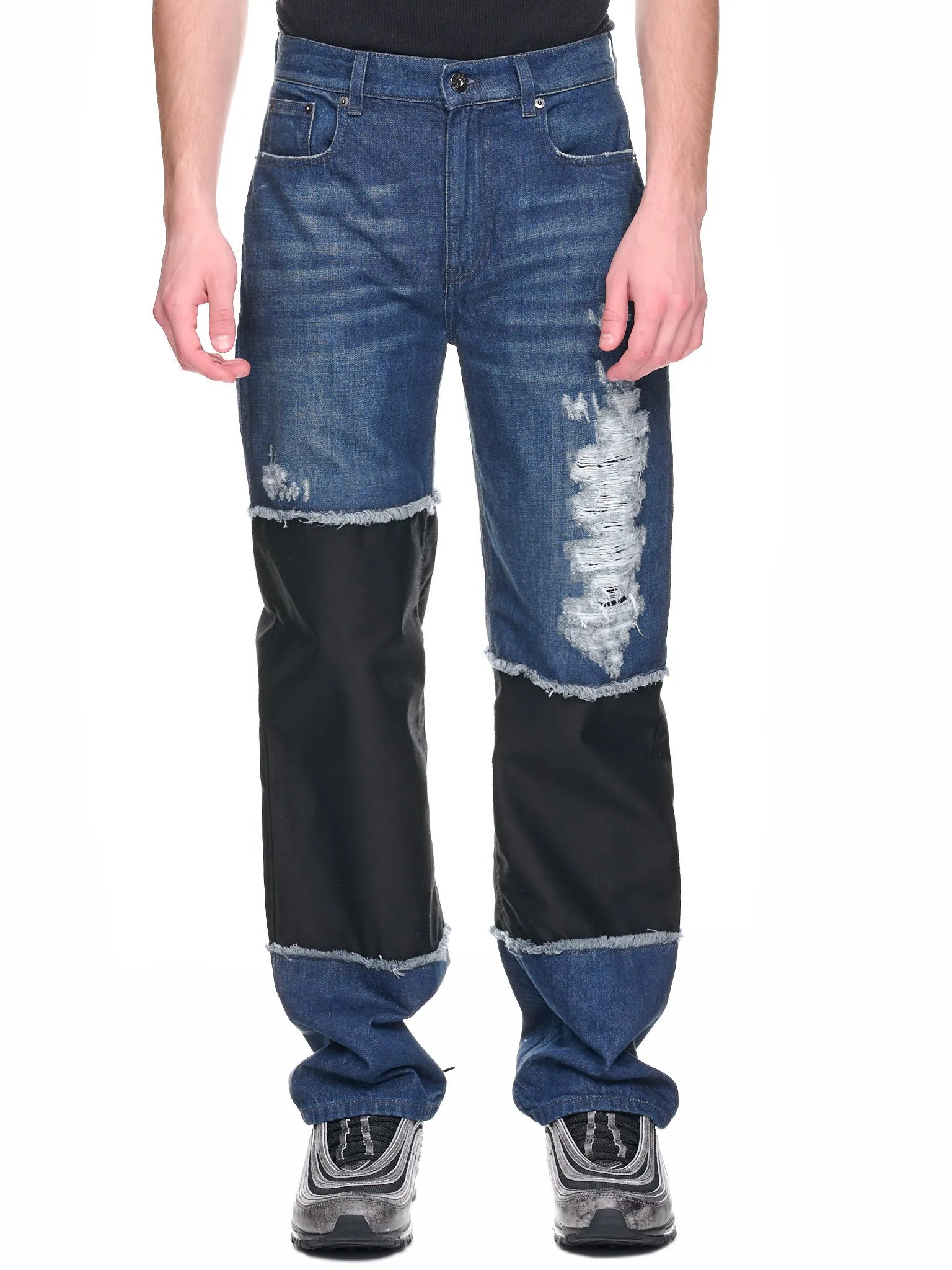 Distressed Denim Pants (DT0055-PG1164-738-DARK-BLUE) sold by lorenzo