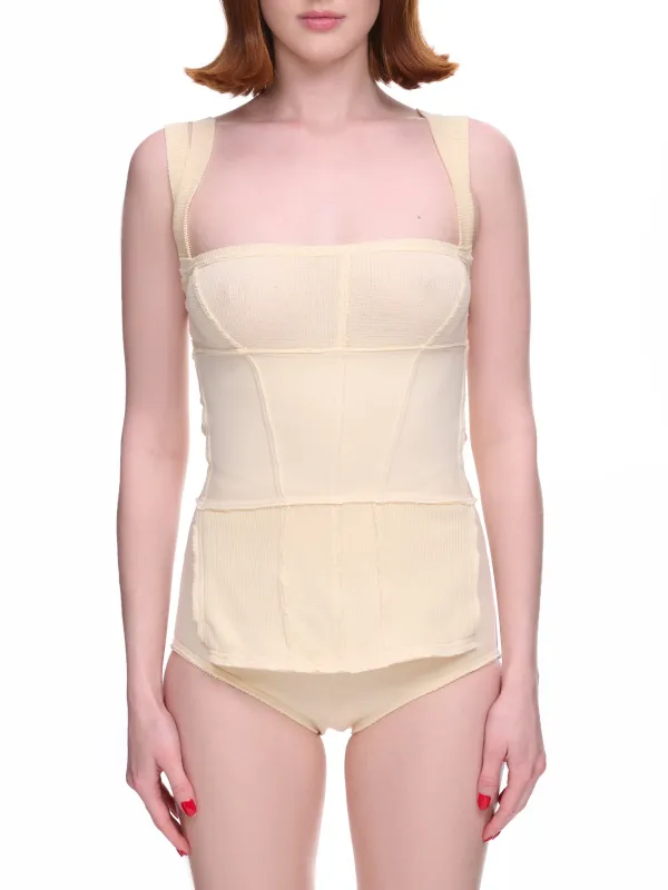 Knit Corset Top (TO05843114-0114-CREAM) sold by lorenzo