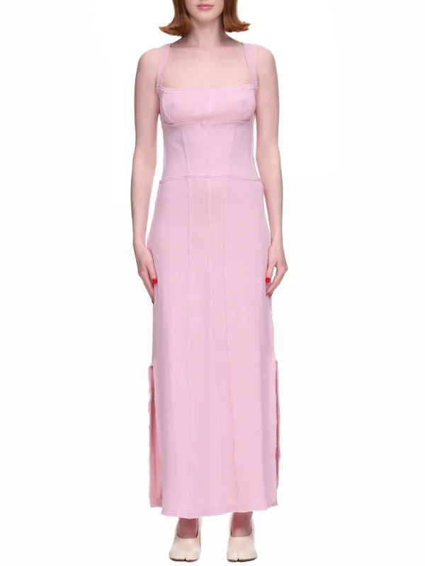 Knit Corset Dress (DR03843211-1211-LIGHT-PINK) sold by lorenzo