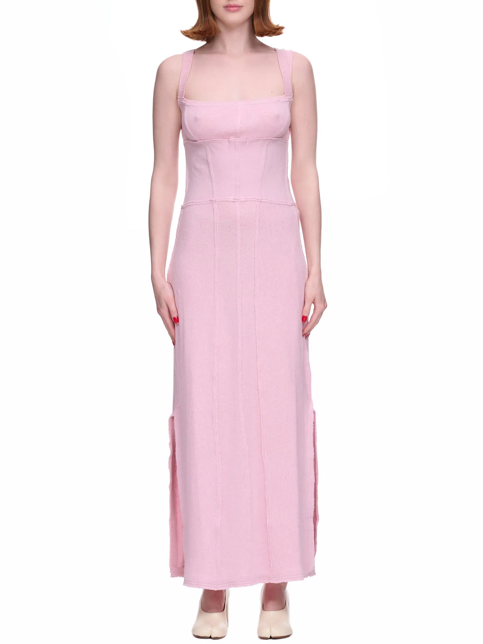 Knit Corset Dress (DR03843211-1211-LIGHT-PINK) sold by lorenzo