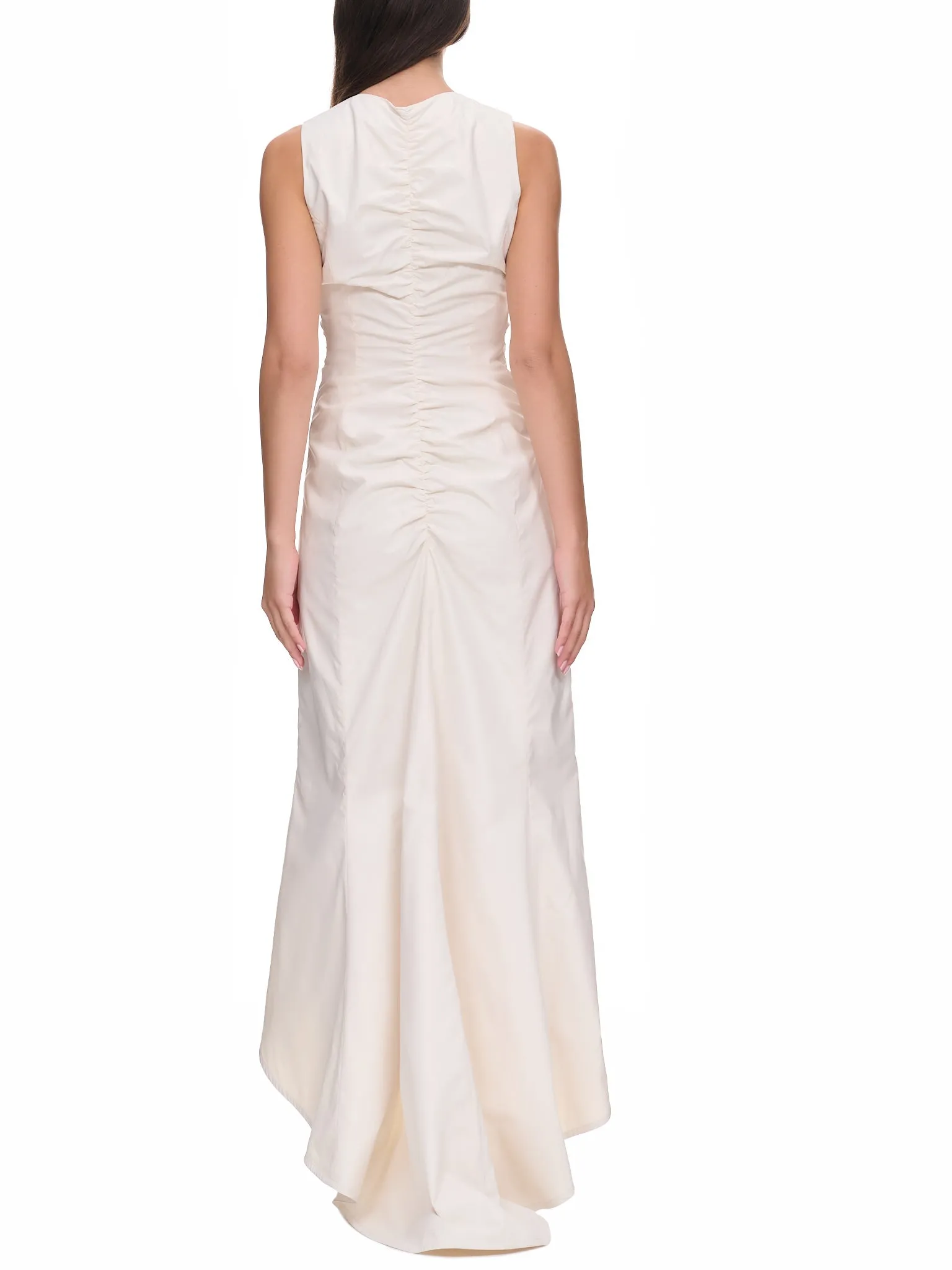 Ruched Dress (SS23D32-IVORY) sold by lorenzo product image thumbnail 3