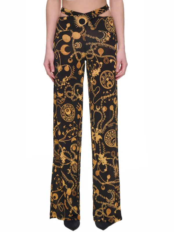 Ornament Jewelry Track Pants (P129W-WOVVI034-AO-ORNAMENT-JEW) sold by lorenzo