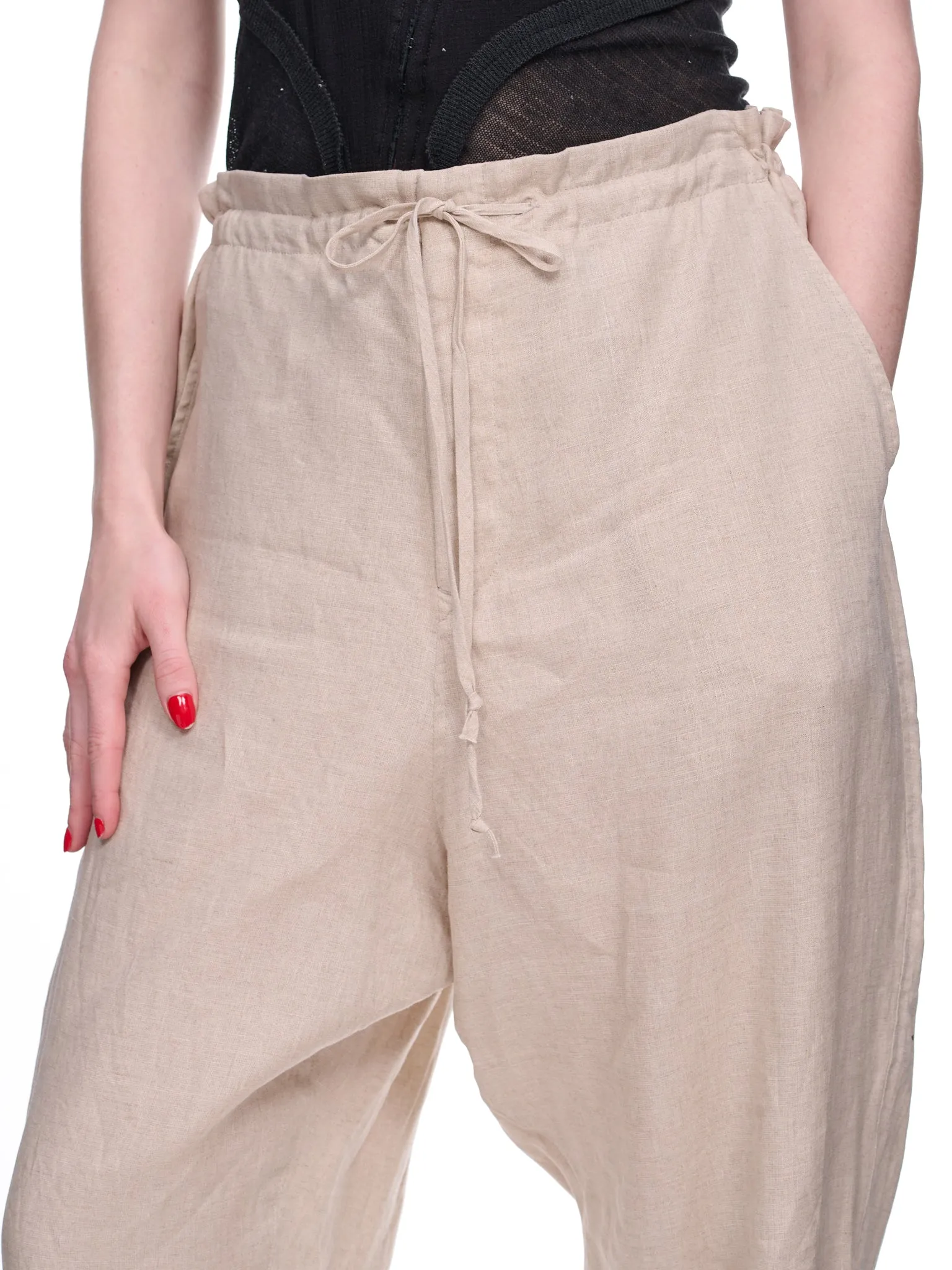 Layered Tulle Trousers (YI-P03-829-OFF-WHITE) sold by lorenzo product image thumbnail 4