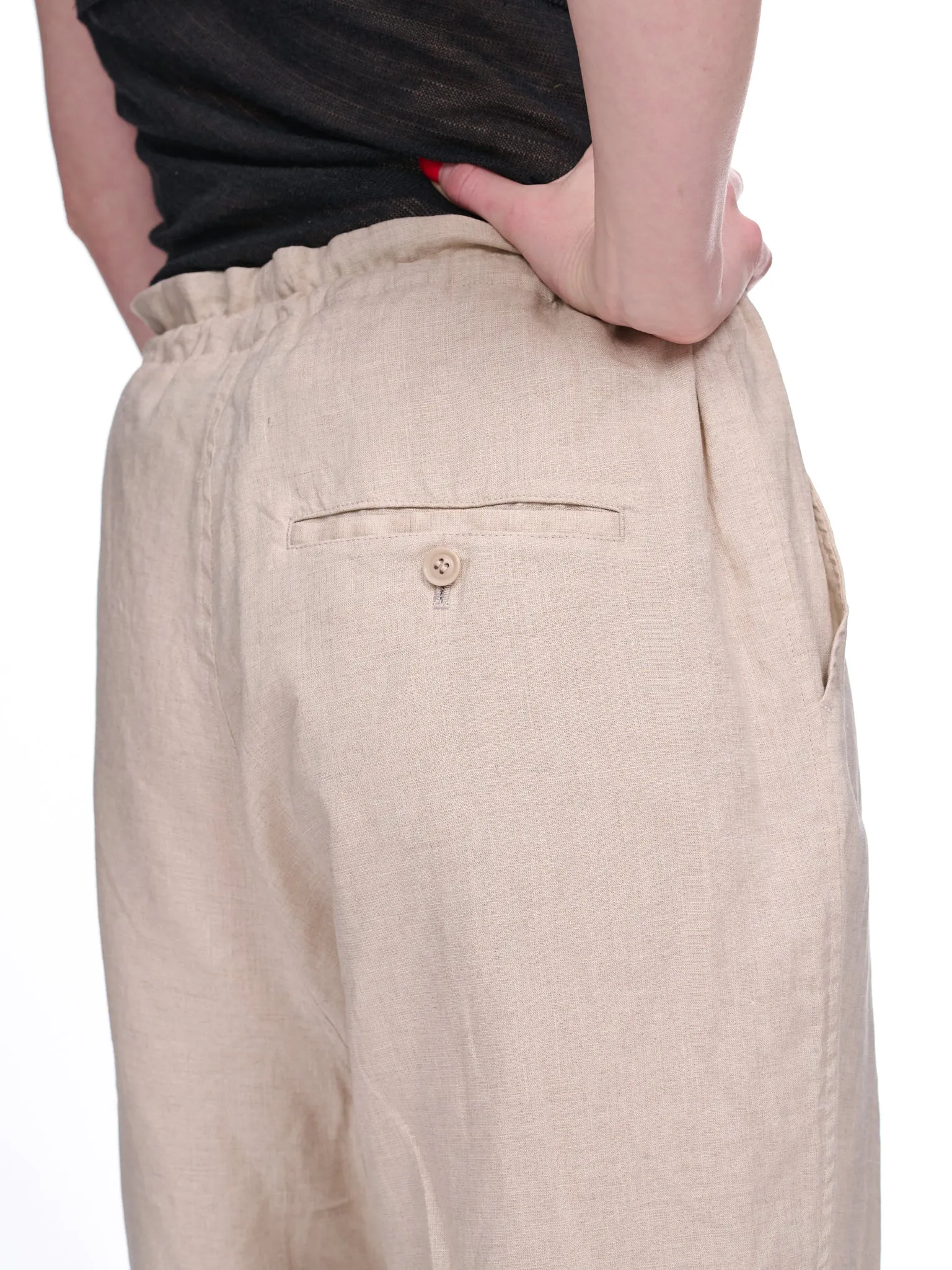 Layered Tulle Trousers (YI-P03-829-OFF-WHITE) sold by lorenzo product image thumbnail 5