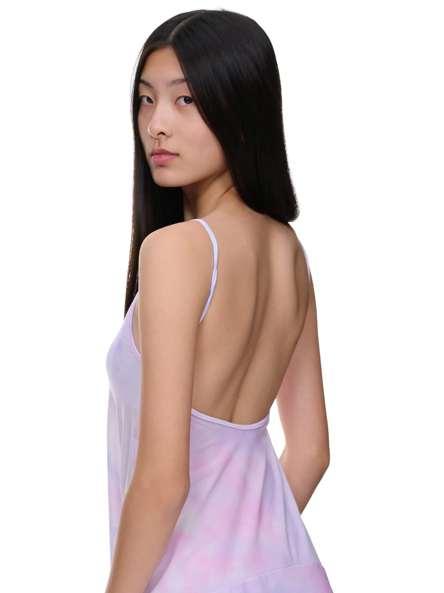 Open-Back Dress (23PJRO011PA0473-PINK-TIE-DYE) sold by lorenzo product image thumbnail 5