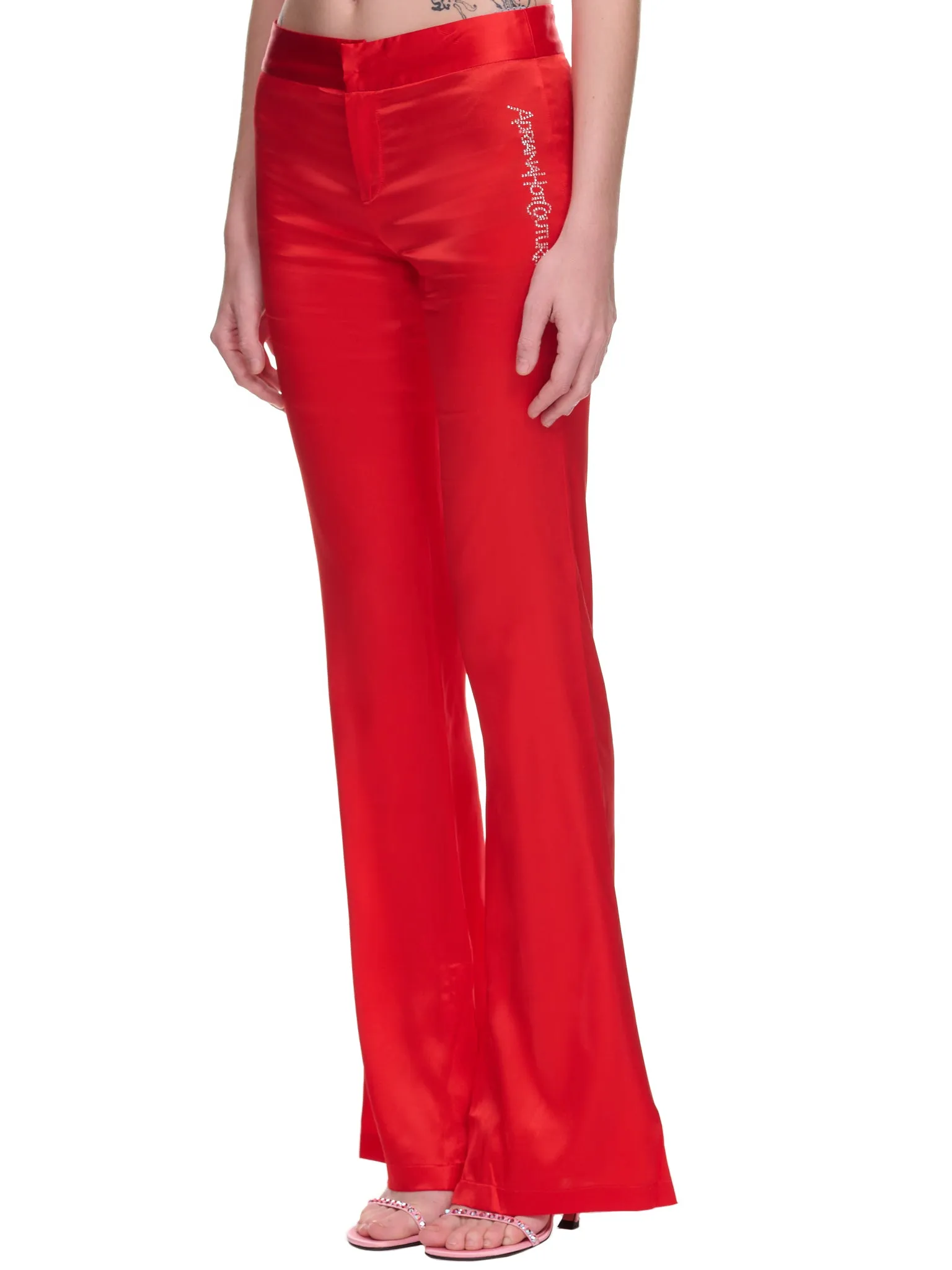 Silk Tattoo Pants (STFP-SILK-TATTOO-RED) sold by lorenzo product image thumbnail 2