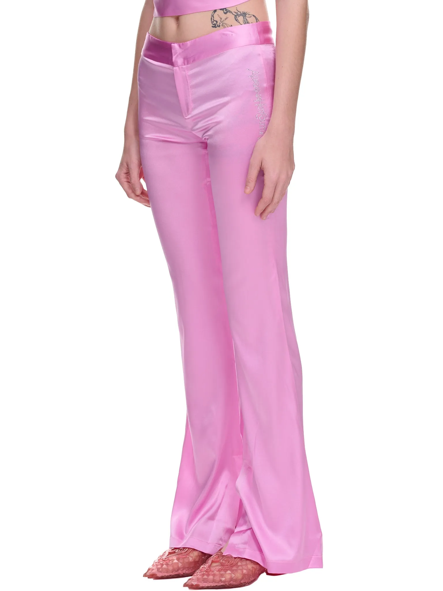 Silk Tattoo Pants (STFP-SILK-TATTOO-PINK) sold by lorenzo product image thumbnail 2
