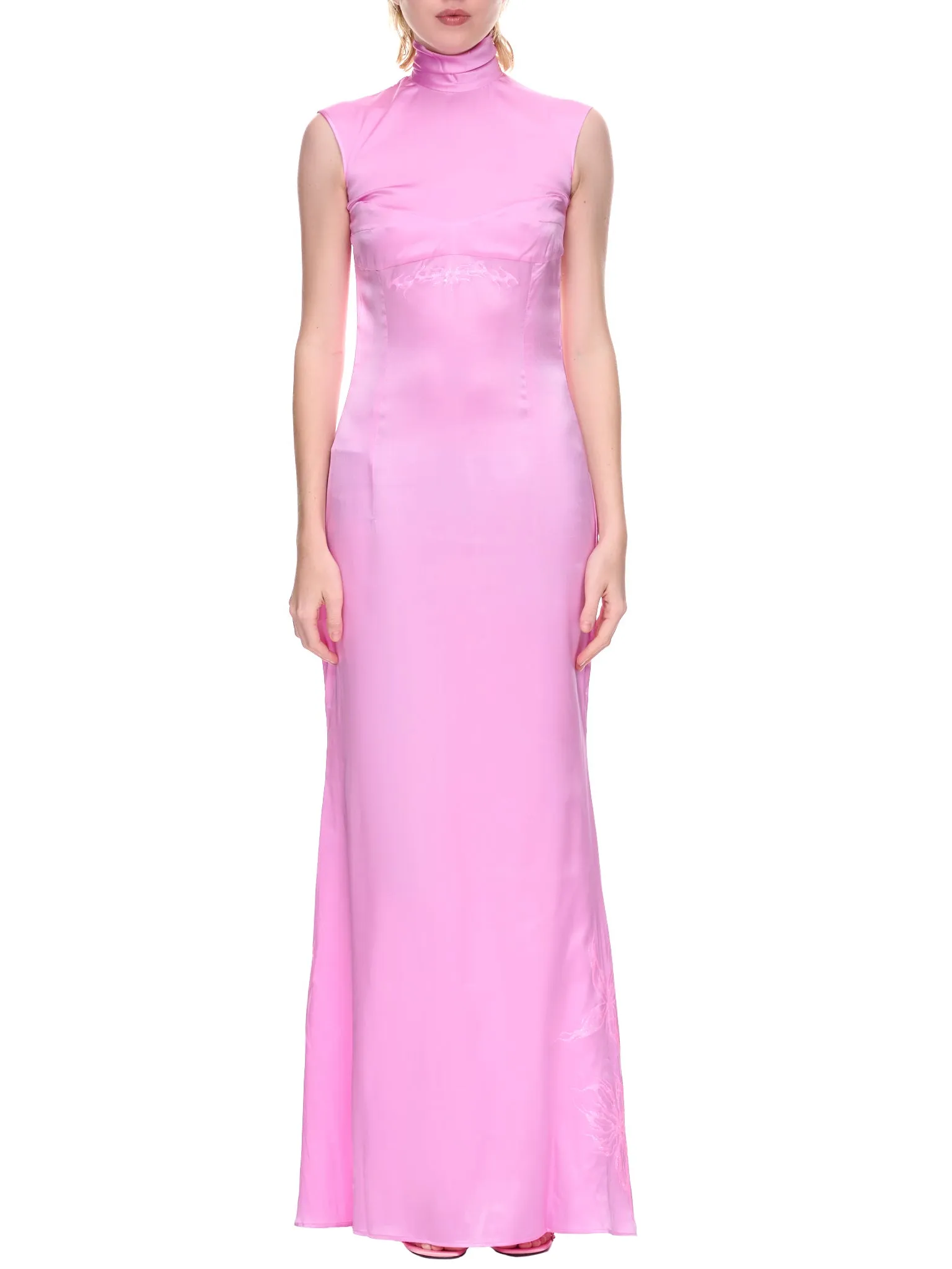 Silk Tattoo Maxi Dress (STLD-SILK-TATTOO-PINK) sold by lorenzo
