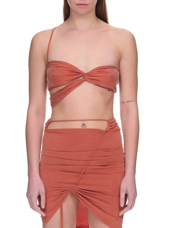 Le Bandeau Espelho (231JS055-2307-RED) made by Jacquemus