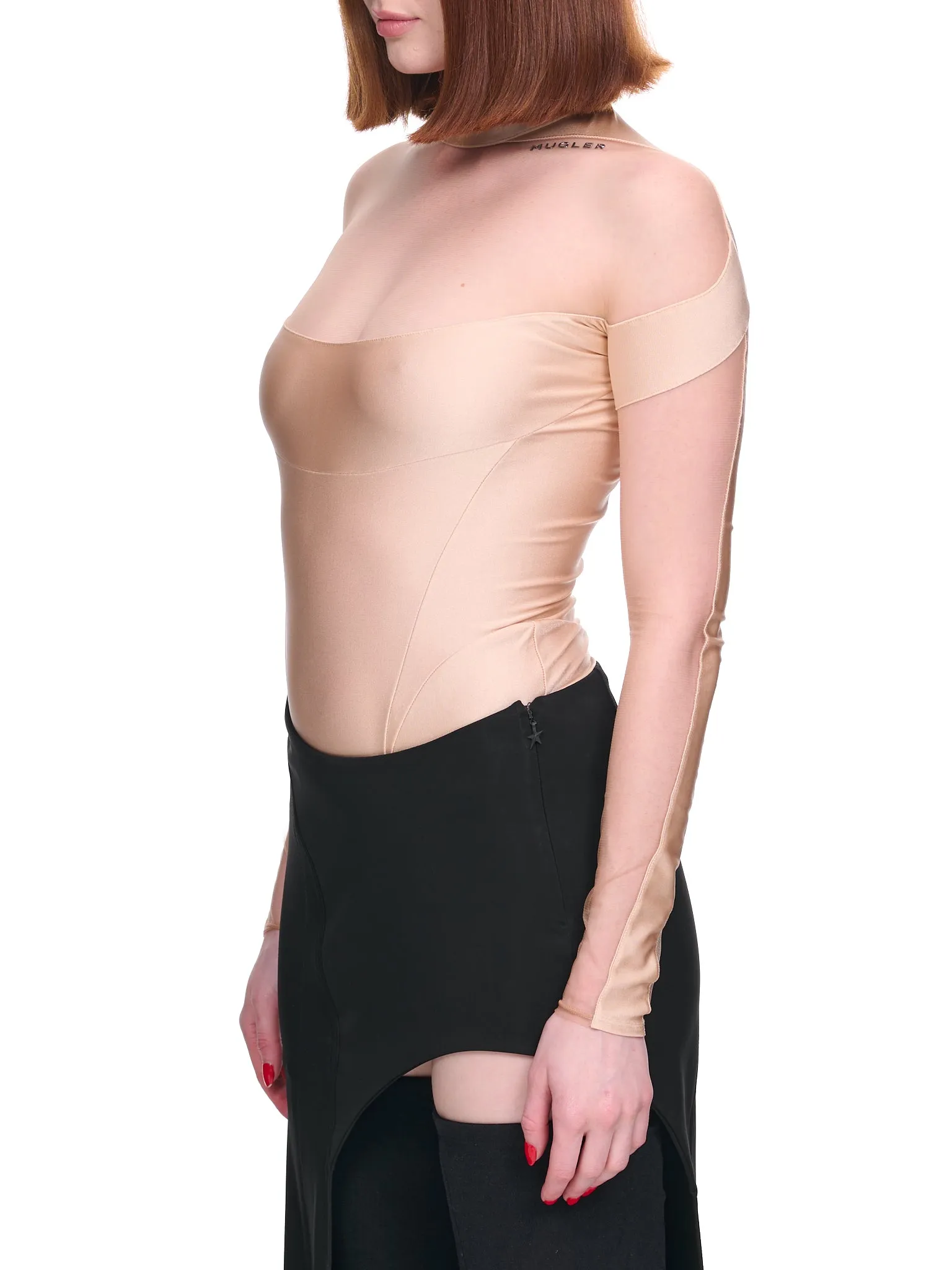 lllusion Bodysuit (1BO0142850-B20N1-POWDER-NUDE-0) sold by lorenzo product image thumbnail 2