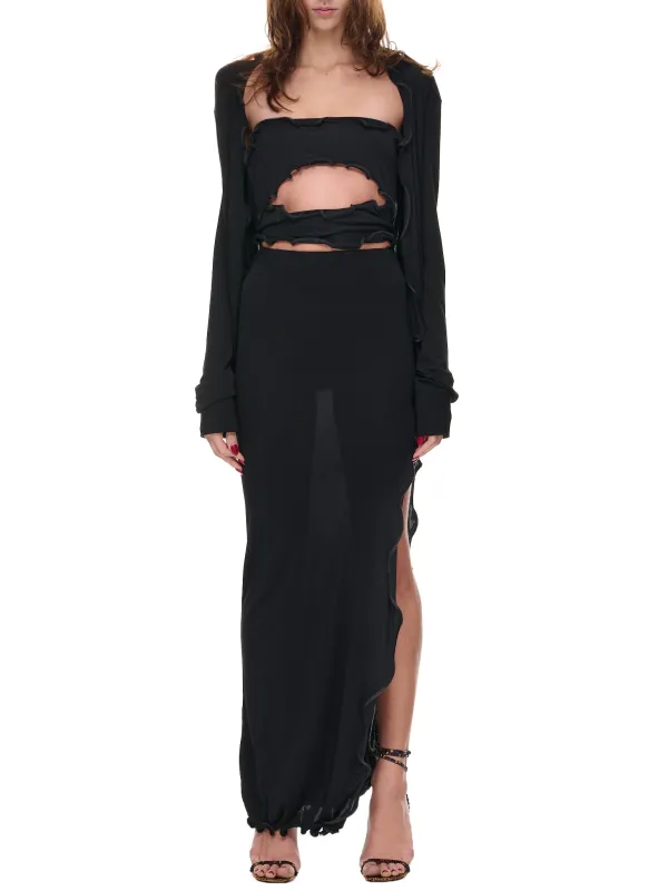 Ritcher Shirt Dress (22043029-BLACK) sold by lorenzo