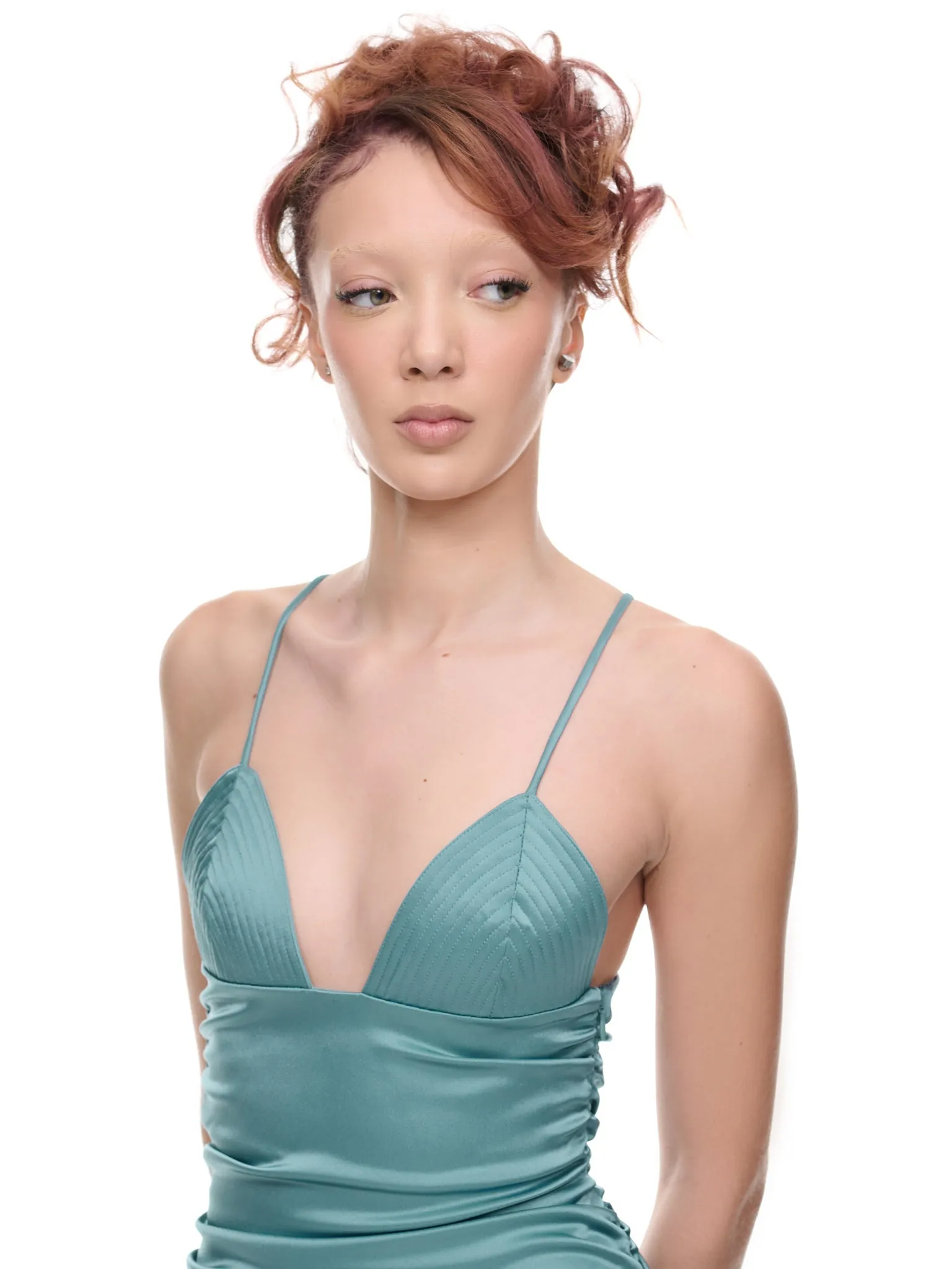 Dev Mini Dress (PG436-DEV-SEA) sold by lorenzo product image thumbnail 4