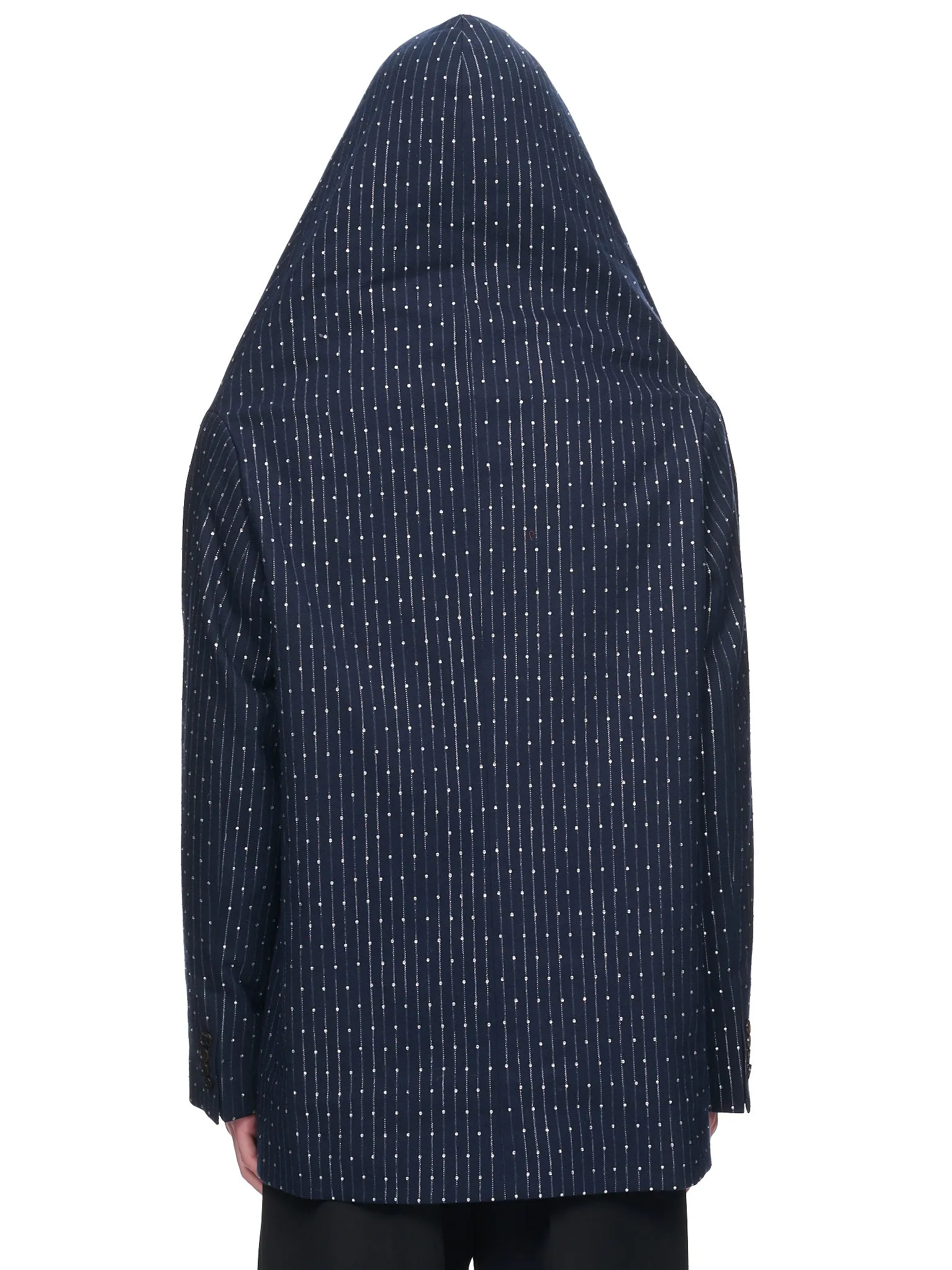 Crystal Hooded Jacket (COPV31112-NAVY-SILVER) sold by lorenzo product image thumbnail 3