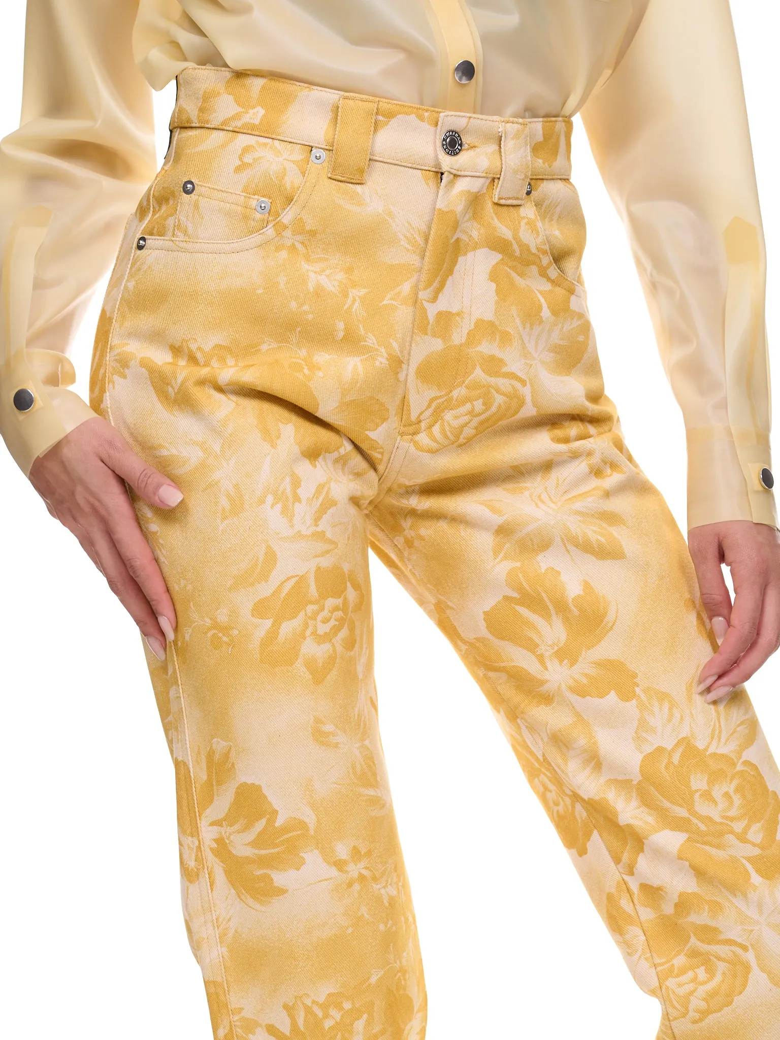 Straight Leg Jeans (WP090W-PD-INVERTED-CRIMSON-FLO) sold by lorenzo product image thumbnail 4