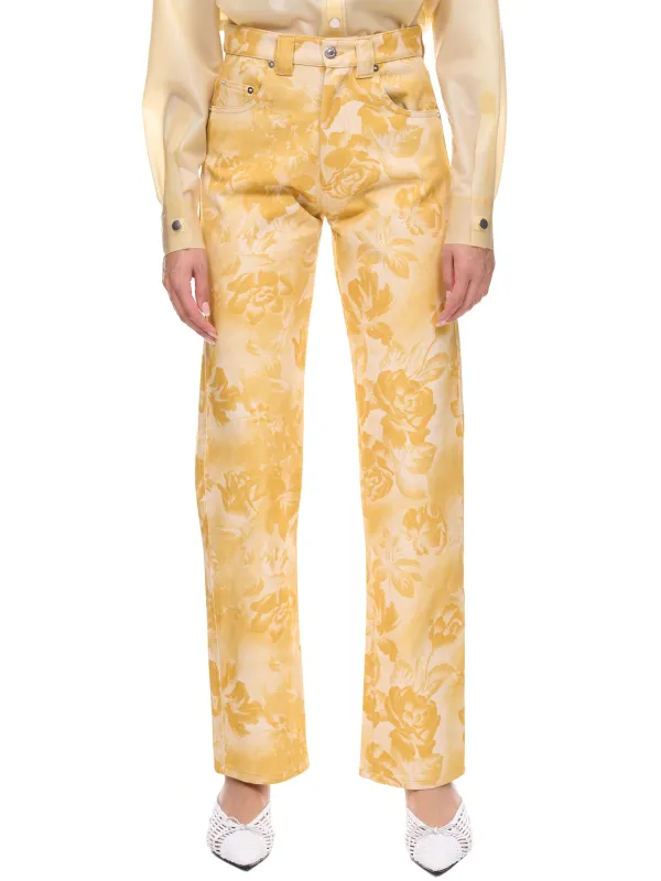 Straight Leg Jeans (WP090W-PD-INVERTED-CRIMSON-FLO) sold by lorenzo