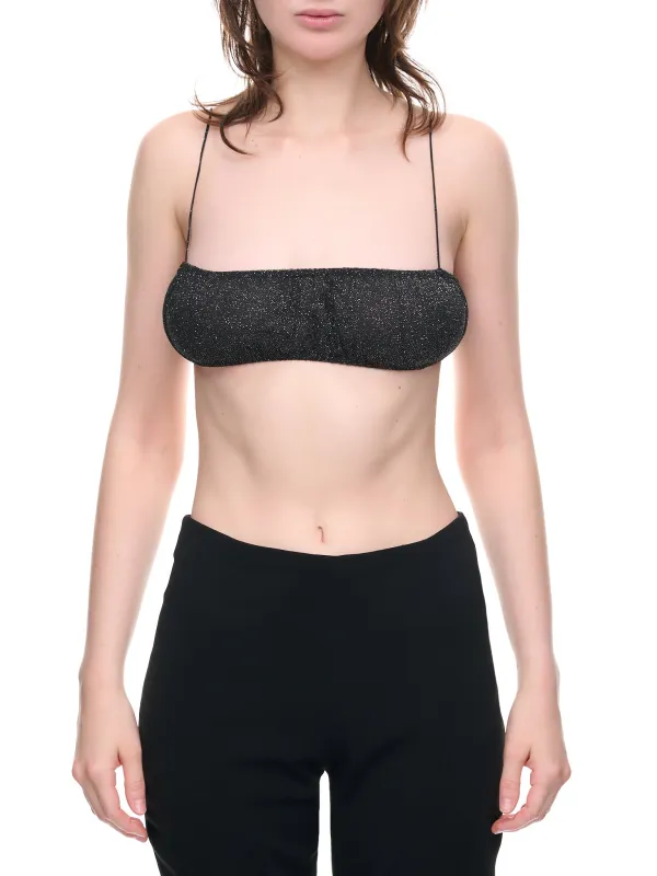 Glitter Bra Top (BR02-BLACK) sold by lorenzo