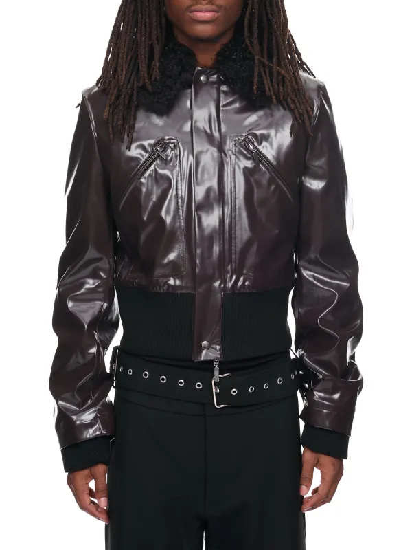 Elijah Vinyl Bomber Jacket (JA03-PL01-COCO0) sold by lorenzo