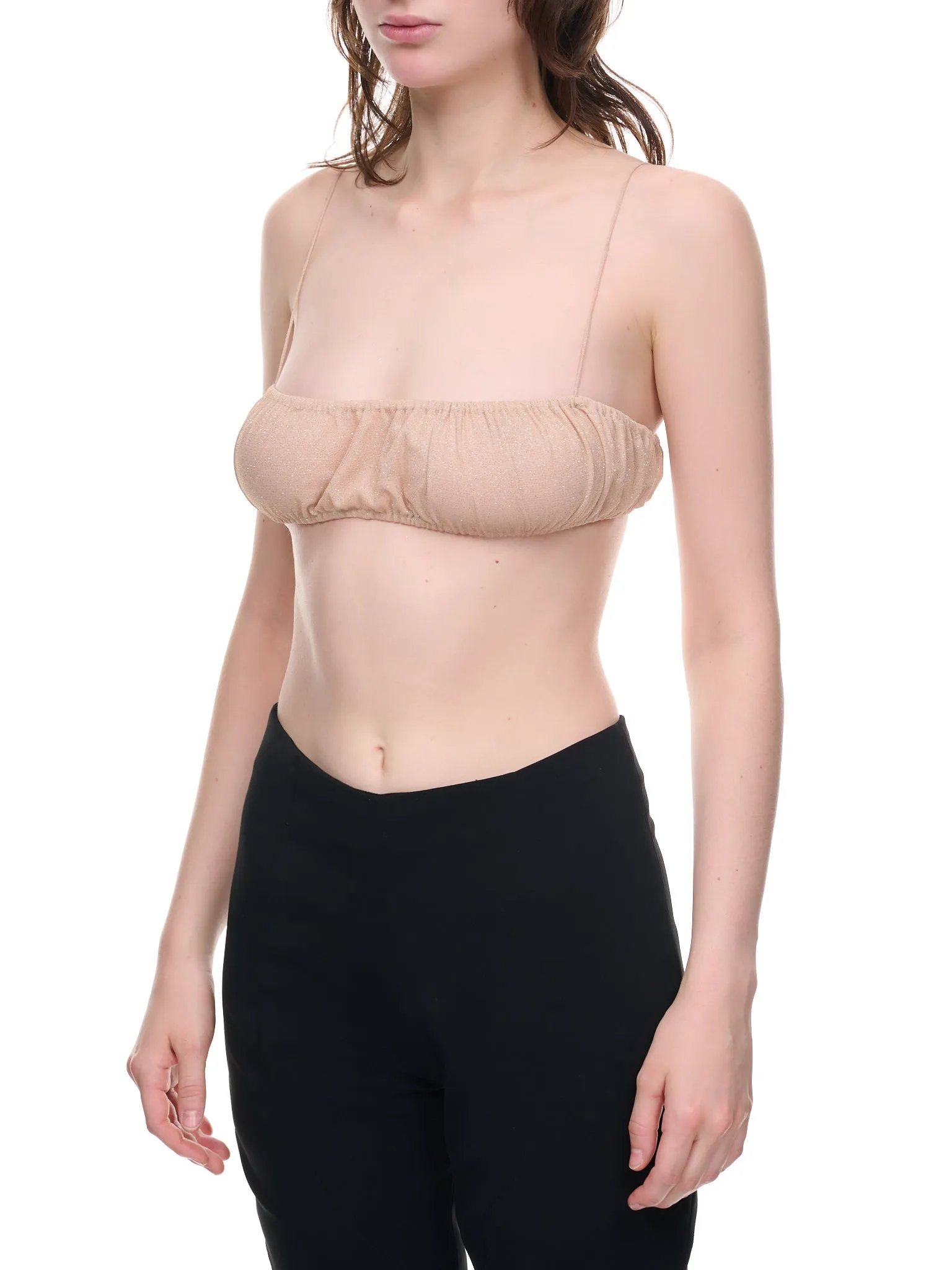 Glitter Bra Top (BR02-NUDE) sold by lorenzo product image thumbnail 2