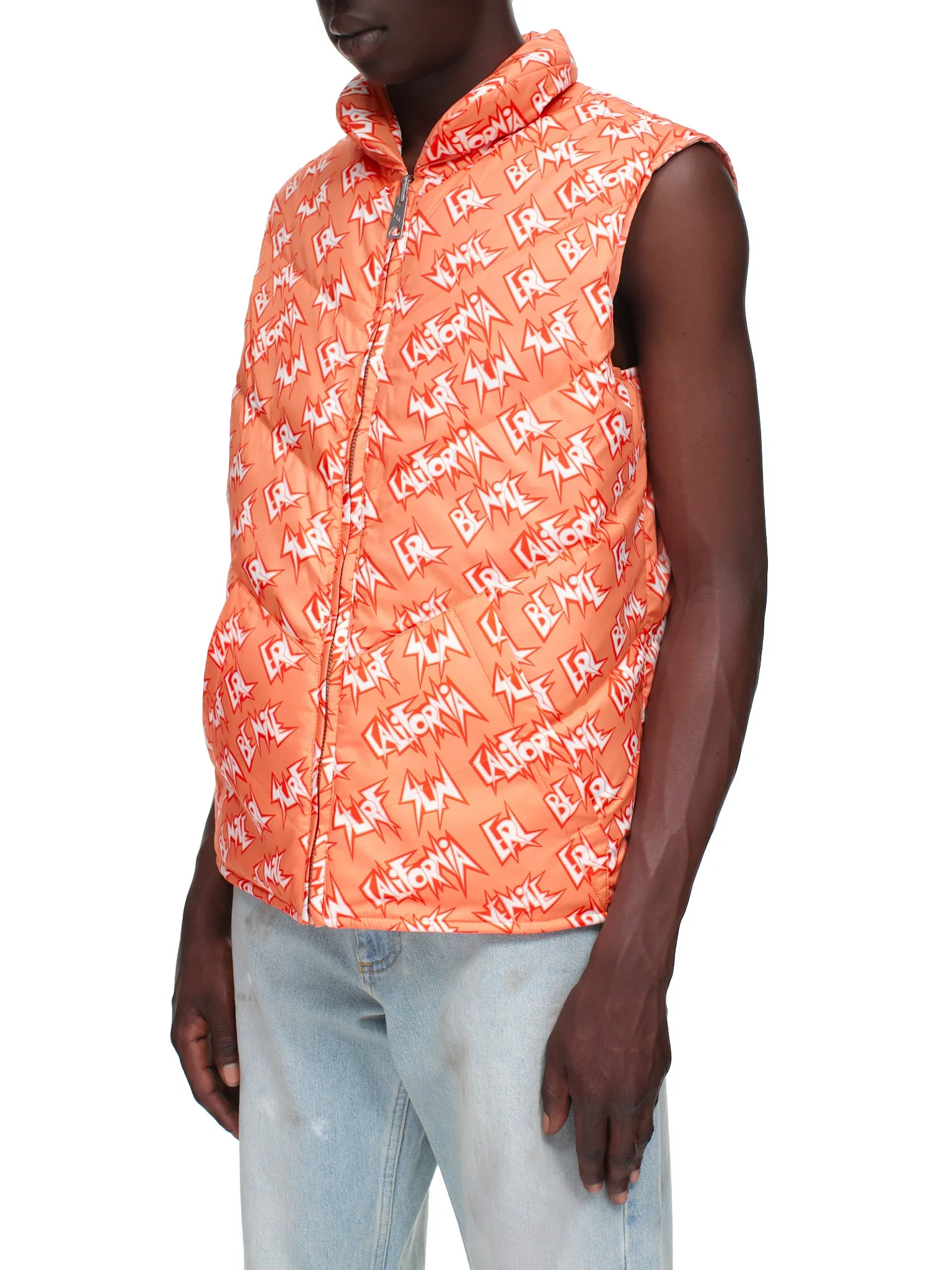 Padded Vest (ERL04C005-ORANGE) sold by lorenzo product image thumbnail 2