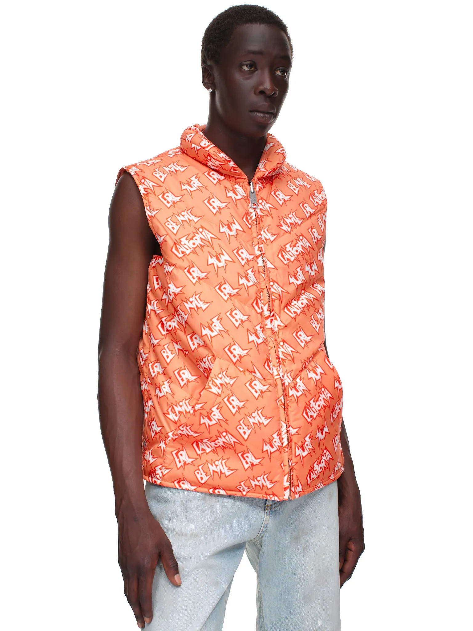 Padded Vest (ERL04C005-ORANGE) sold by lorenzo product image thumbnail 4