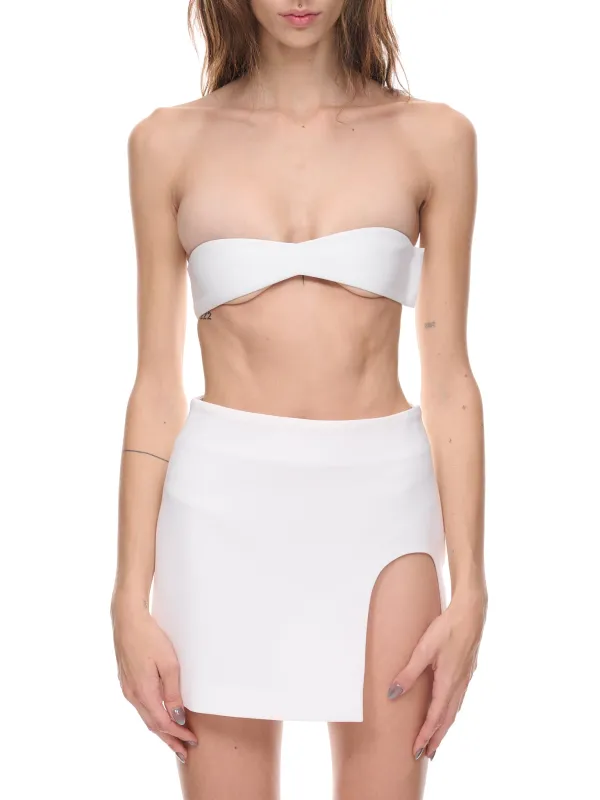 Diamond Leather Bra (292-DIAMOND0WHITE) sold by lorenzo