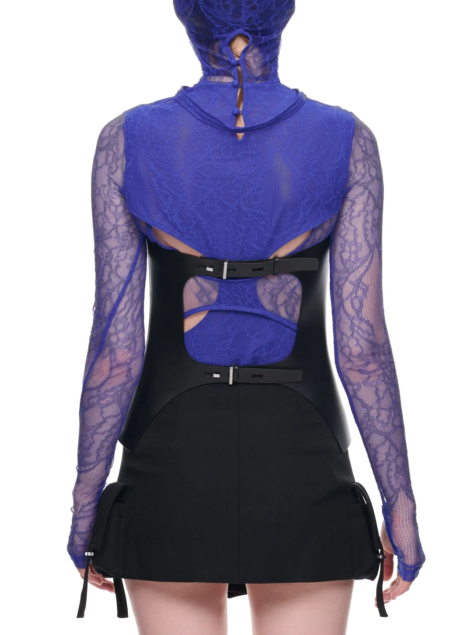 Vachetta Interlock Corset (C3569-BLACK) sold by lorenzo product image thumbnail 3