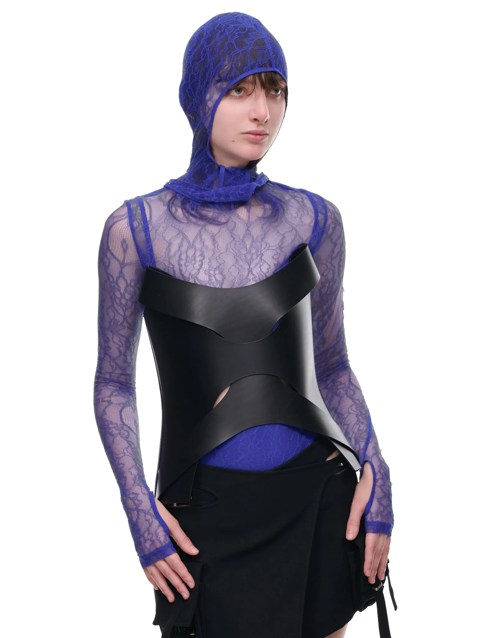 Vachetta Interlock Corset (C3569-BLACK) sold by lorenzo product image thumbnail 4