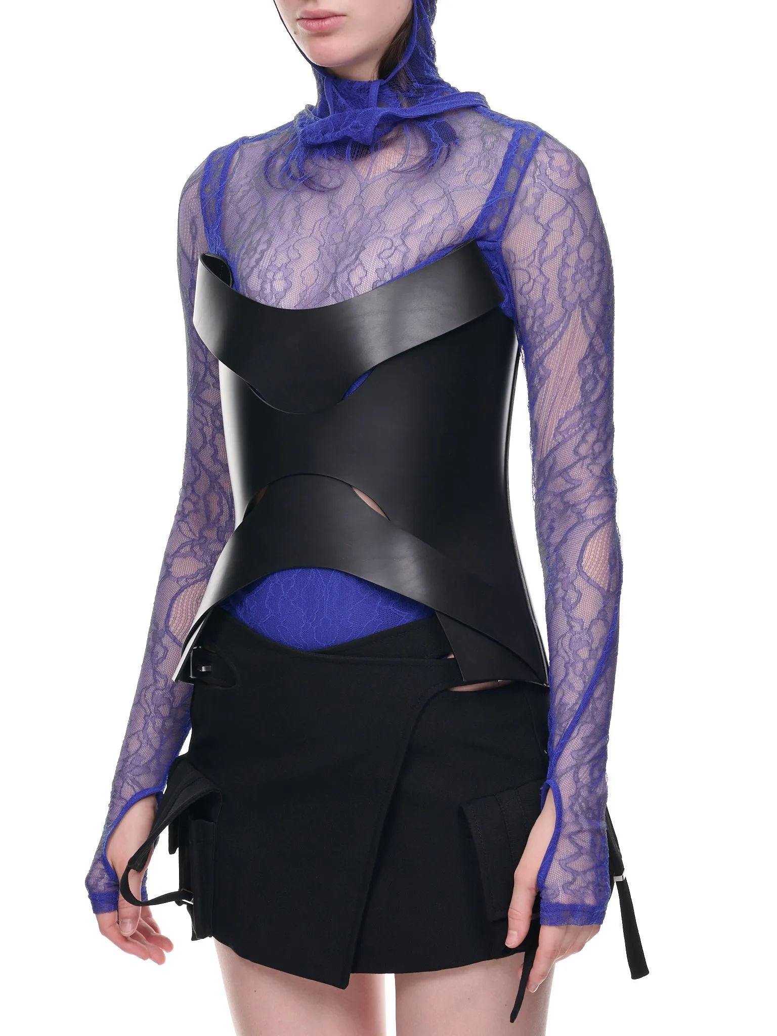 Vachetta Interlock Corset (C3569-BLACK) sold by lorenzo product image thumbnail 2