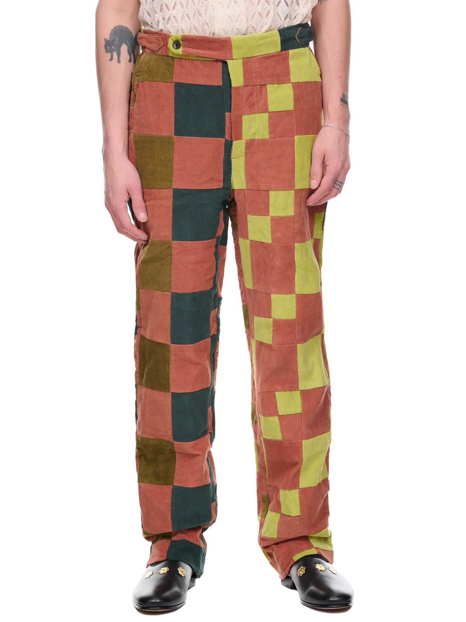 Corduroy Four Patch Trousers (BT013-MULTI) sold by lorenzo