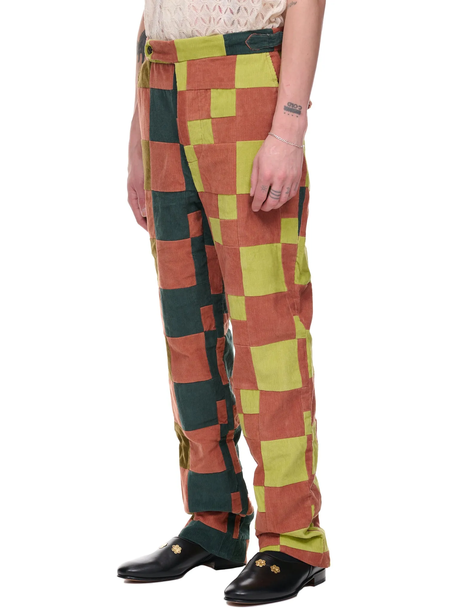 Corduroy Four Patch Trousers (BT013-MULTI) sold by lorenzo product image thumbnail 2