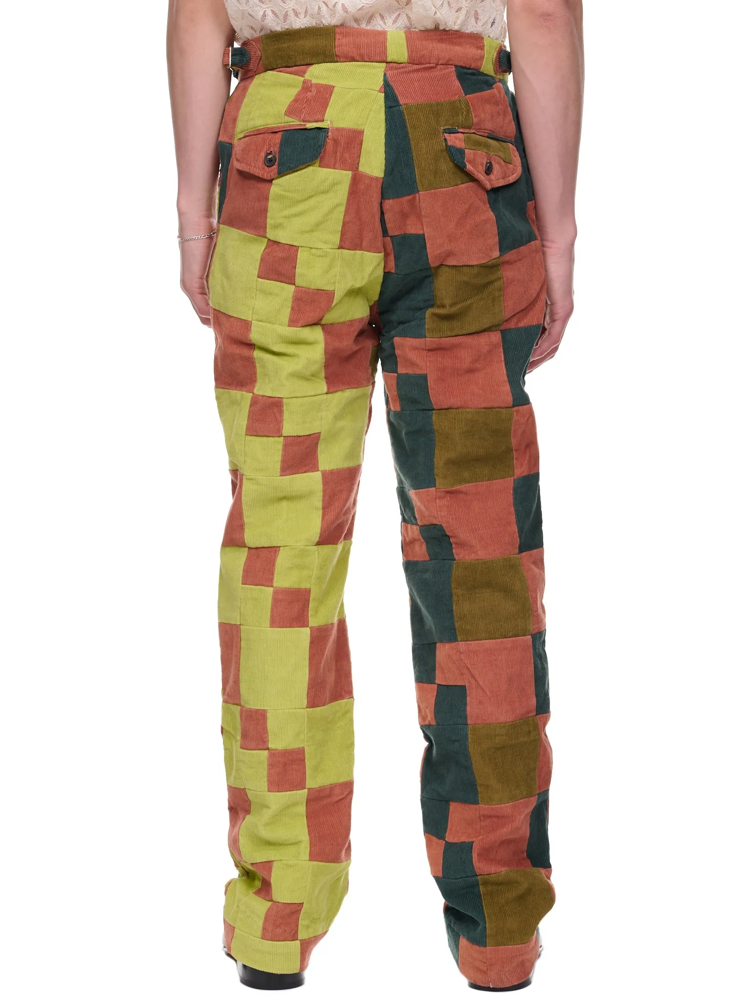 Corduroy Four Patch Trousers (BT013-MULTI) sold by lorenzo product image thumbnail 3