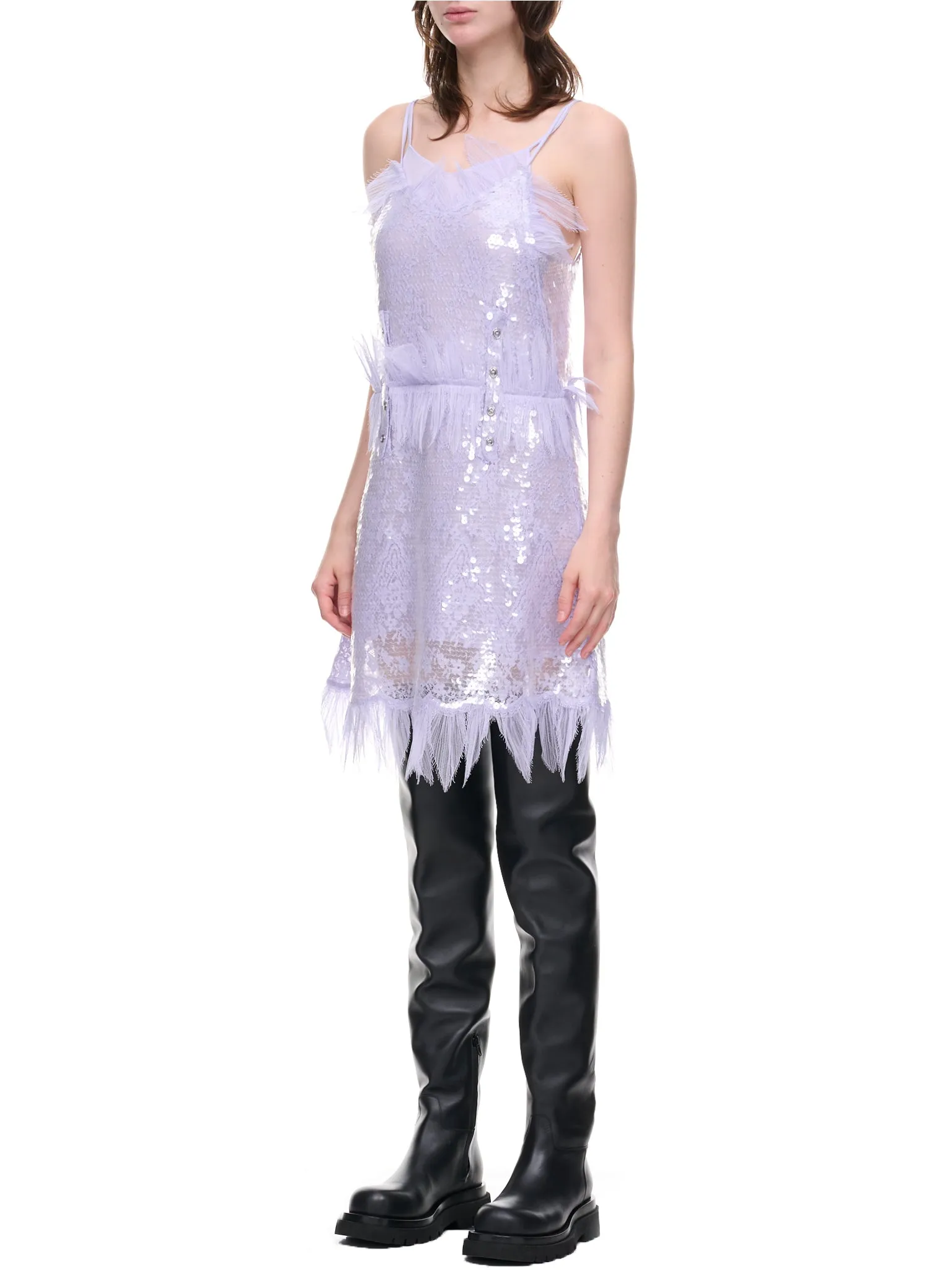 Sequin Lace Slip Dress (716252V2F80-5117-MAUVE) sold by lorenzo product image thumbnail 2